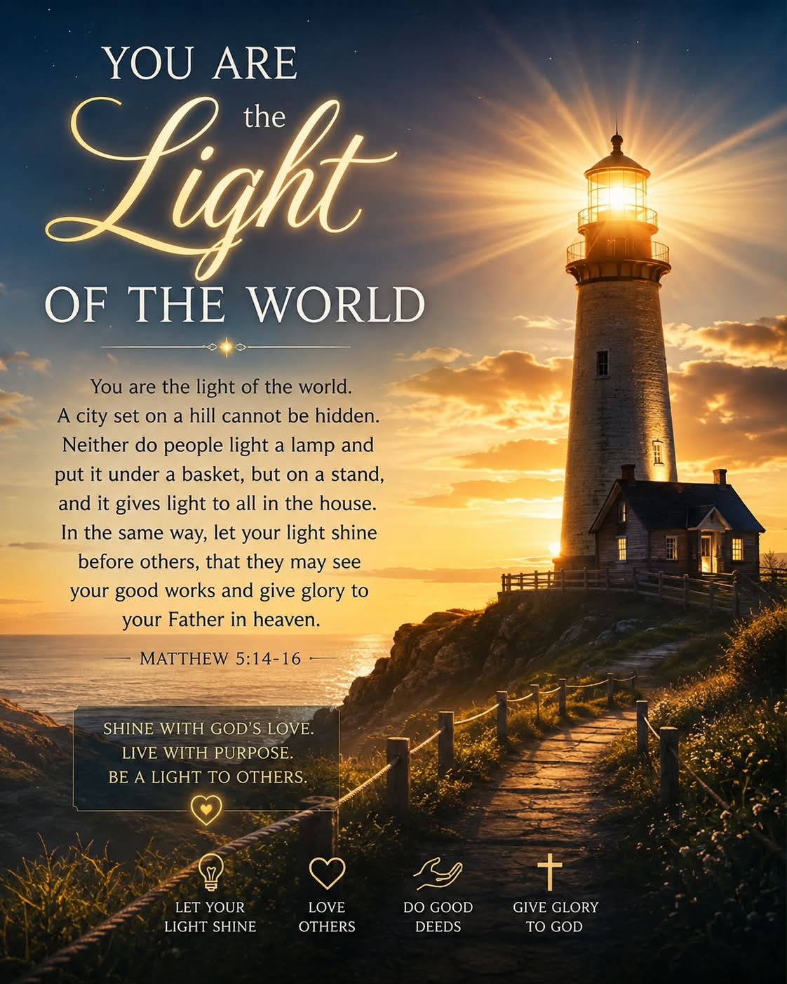 Shine your light as a teen to guide others to Jesus