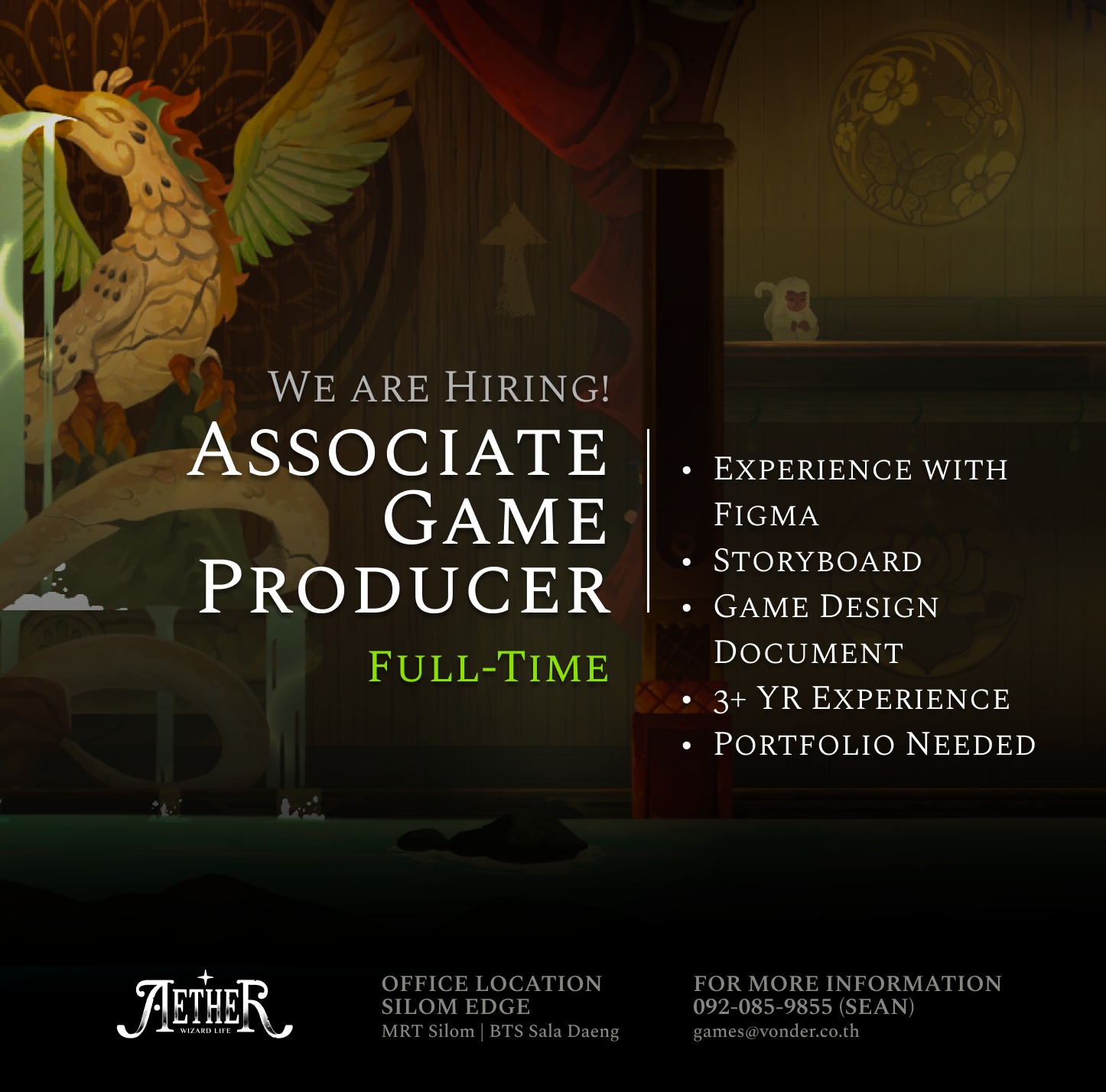 Thai Game Developers Corner (TGDC) | Vonder Games is looking for a ...