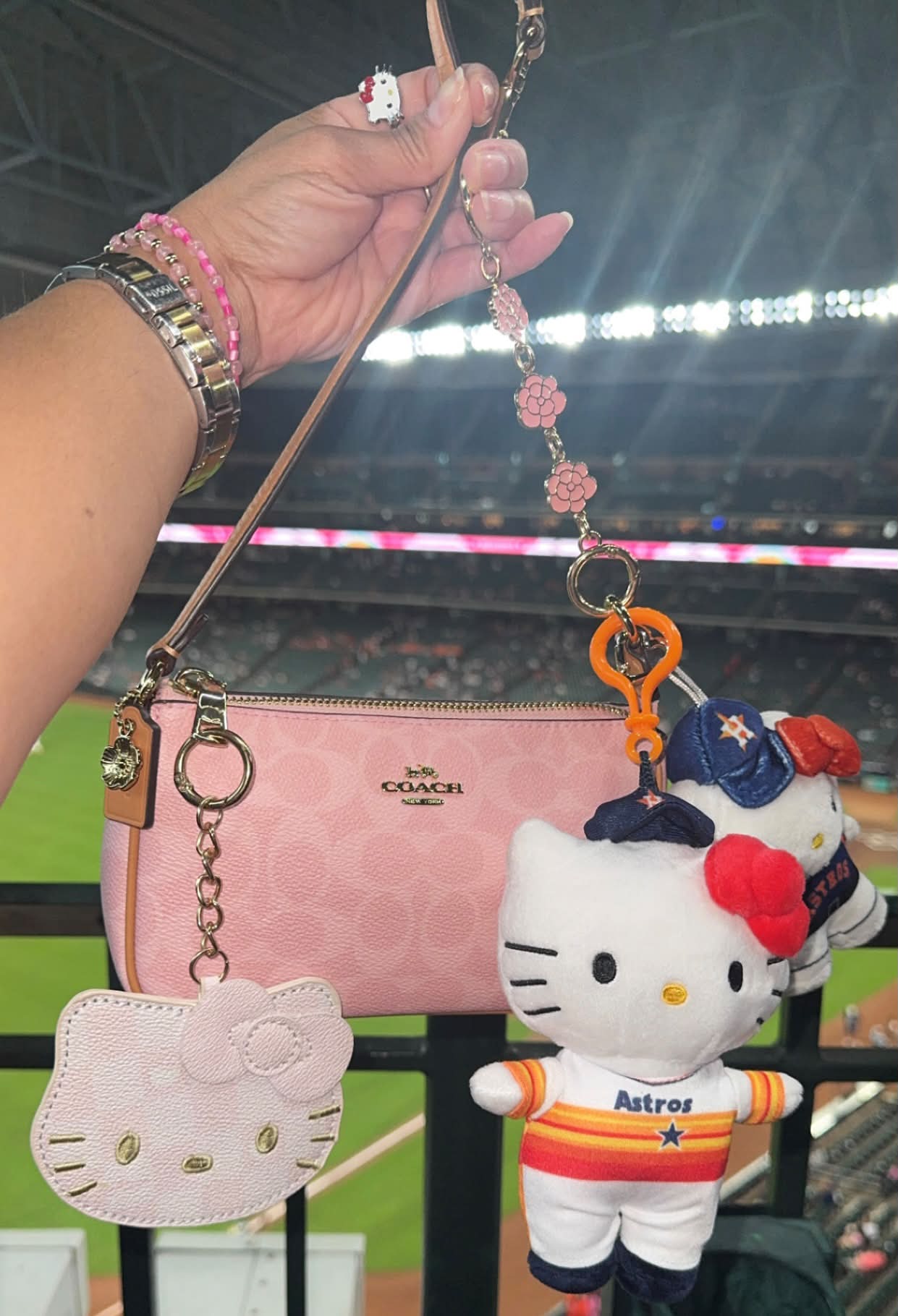 Houston, TX Astros Hello Kitty night with Plaza bag