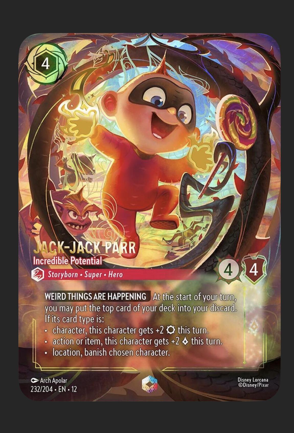 Pulling Mr. Incredible in Disney Lorcana TCG