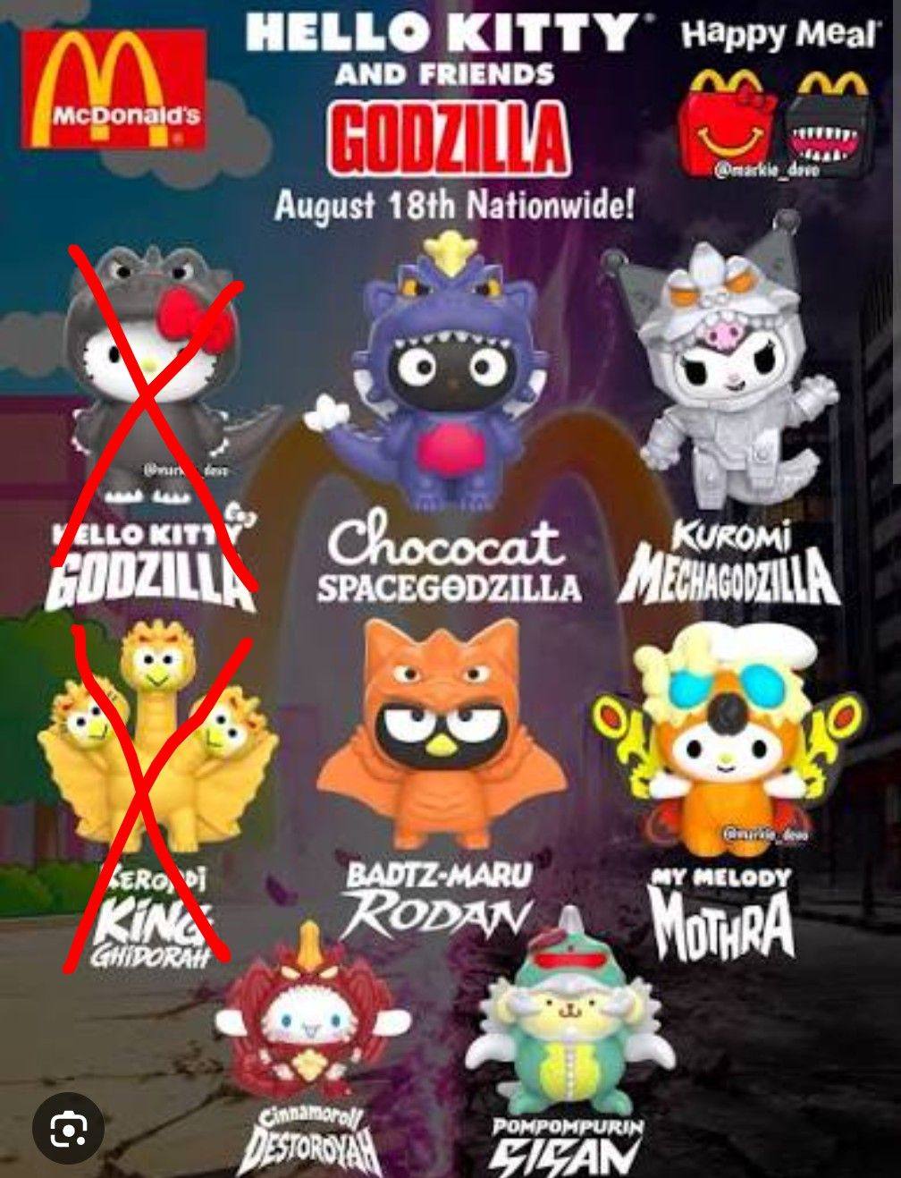 Where to find Badtz-Maru and Hello Kitty Happy Meal toys near