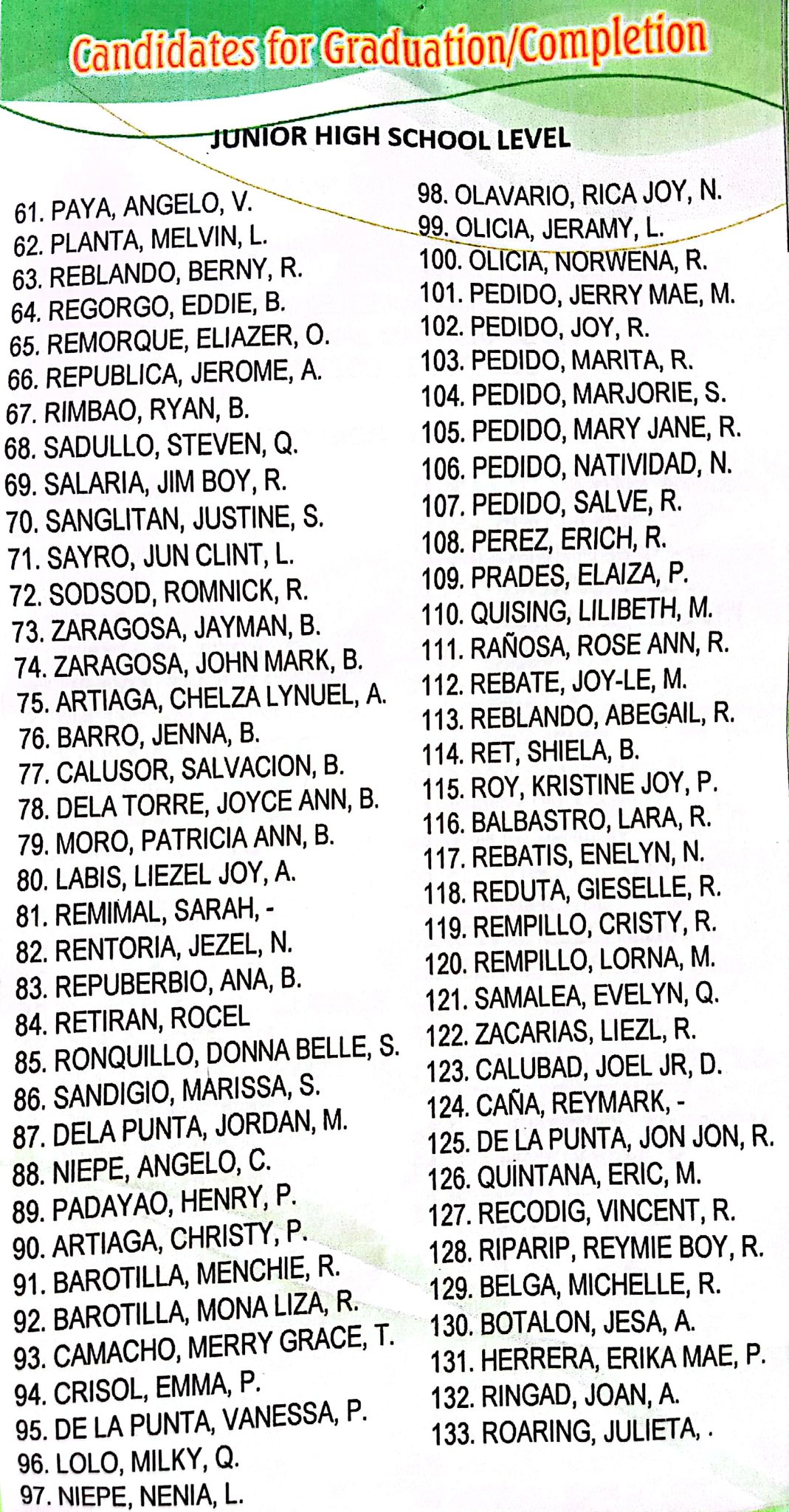 DepEd ALS Oas North District | Oas