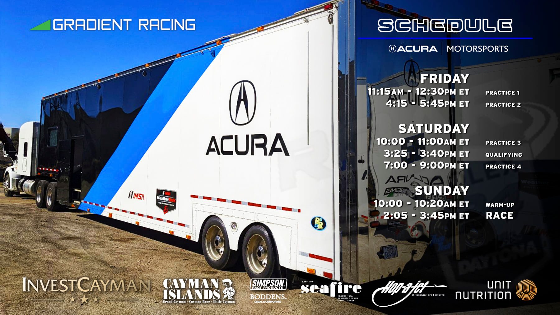 Gradient Racing - The truck carrying the Gradient Racing...