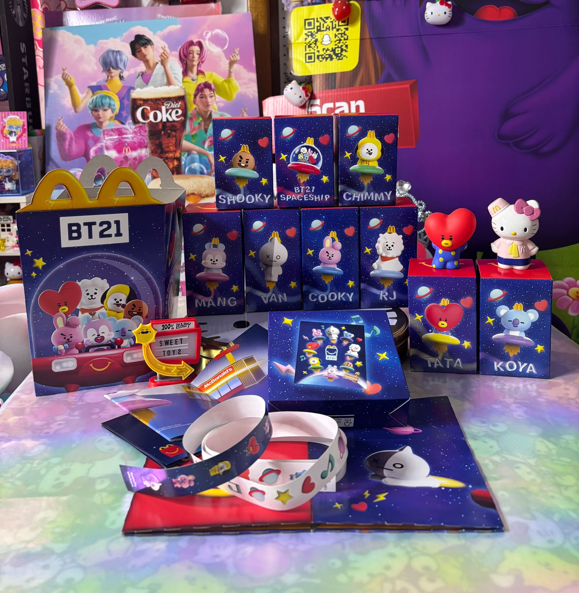 McDonald's has officially revealed the BT21 Happy Meal toy lineup