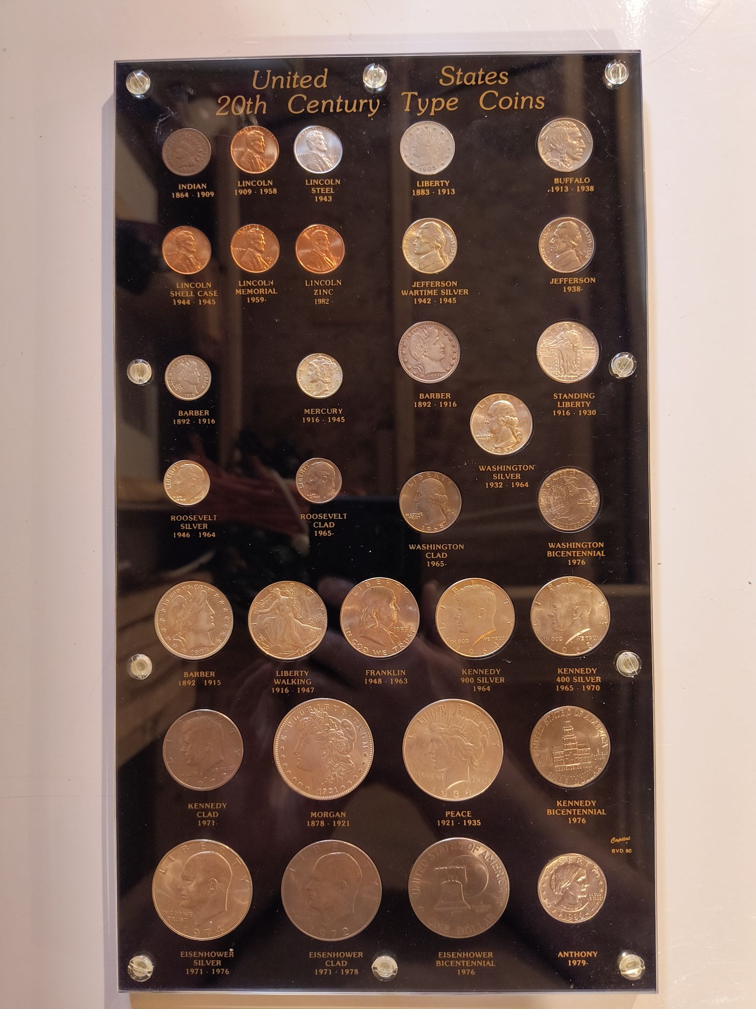 What is the value of a U.S. twentieth century type coin set?