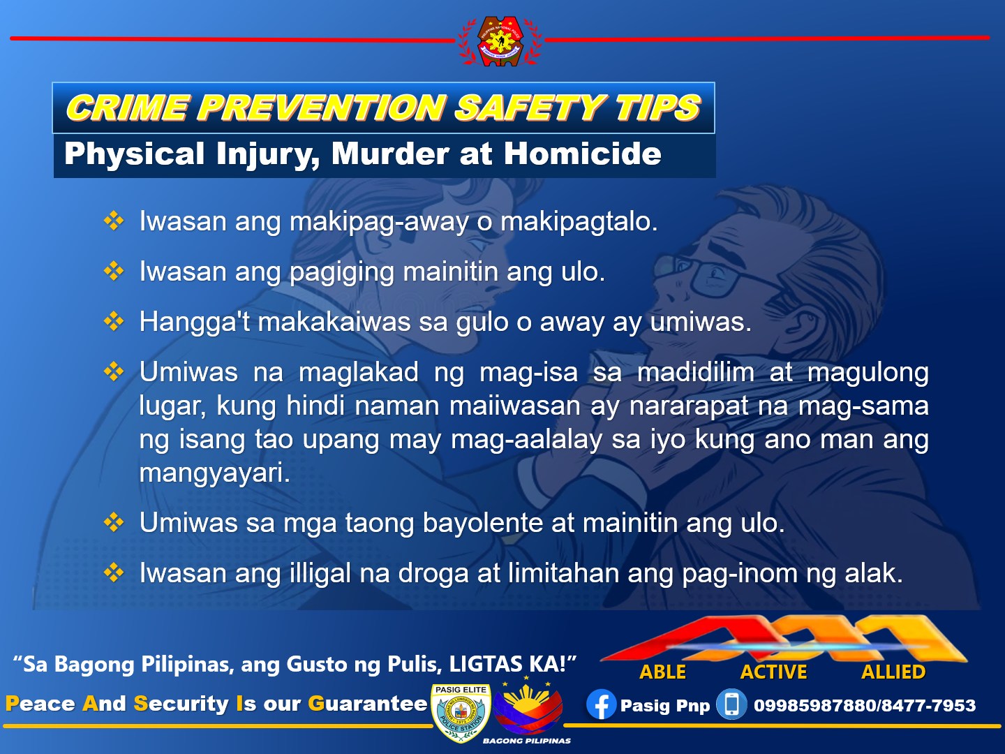 Pasig Pnp - Crime Prevention Safety Tips #PIONCRPO... | Facebook