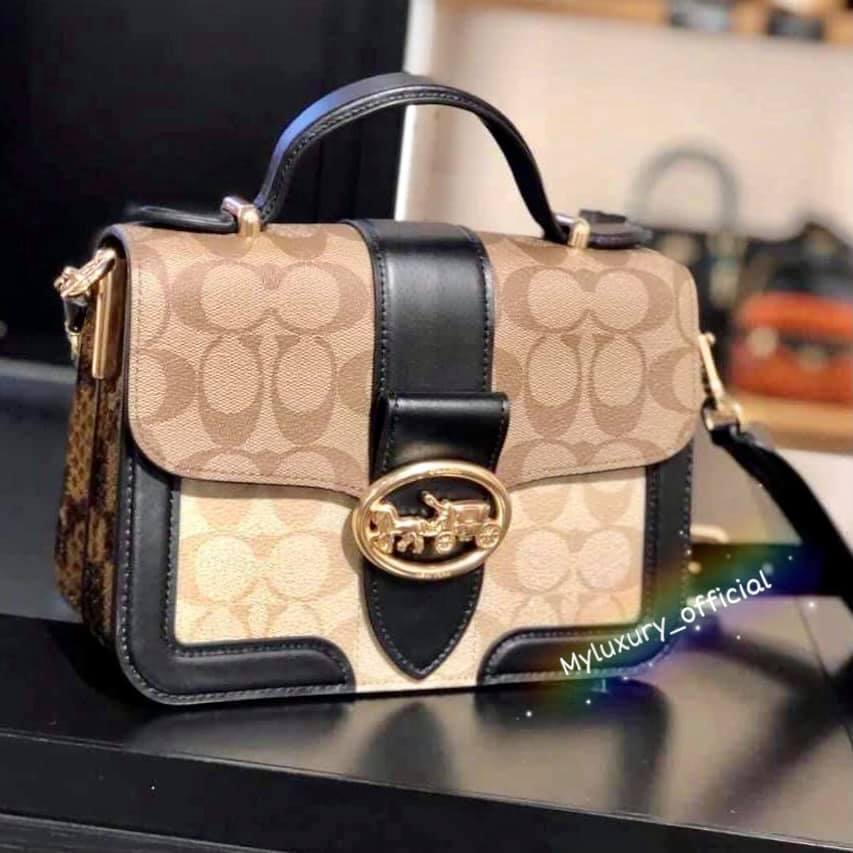 ⭐️Coach Georgie Top Handle Satchel✨✨ ———-22*15.5*9cm