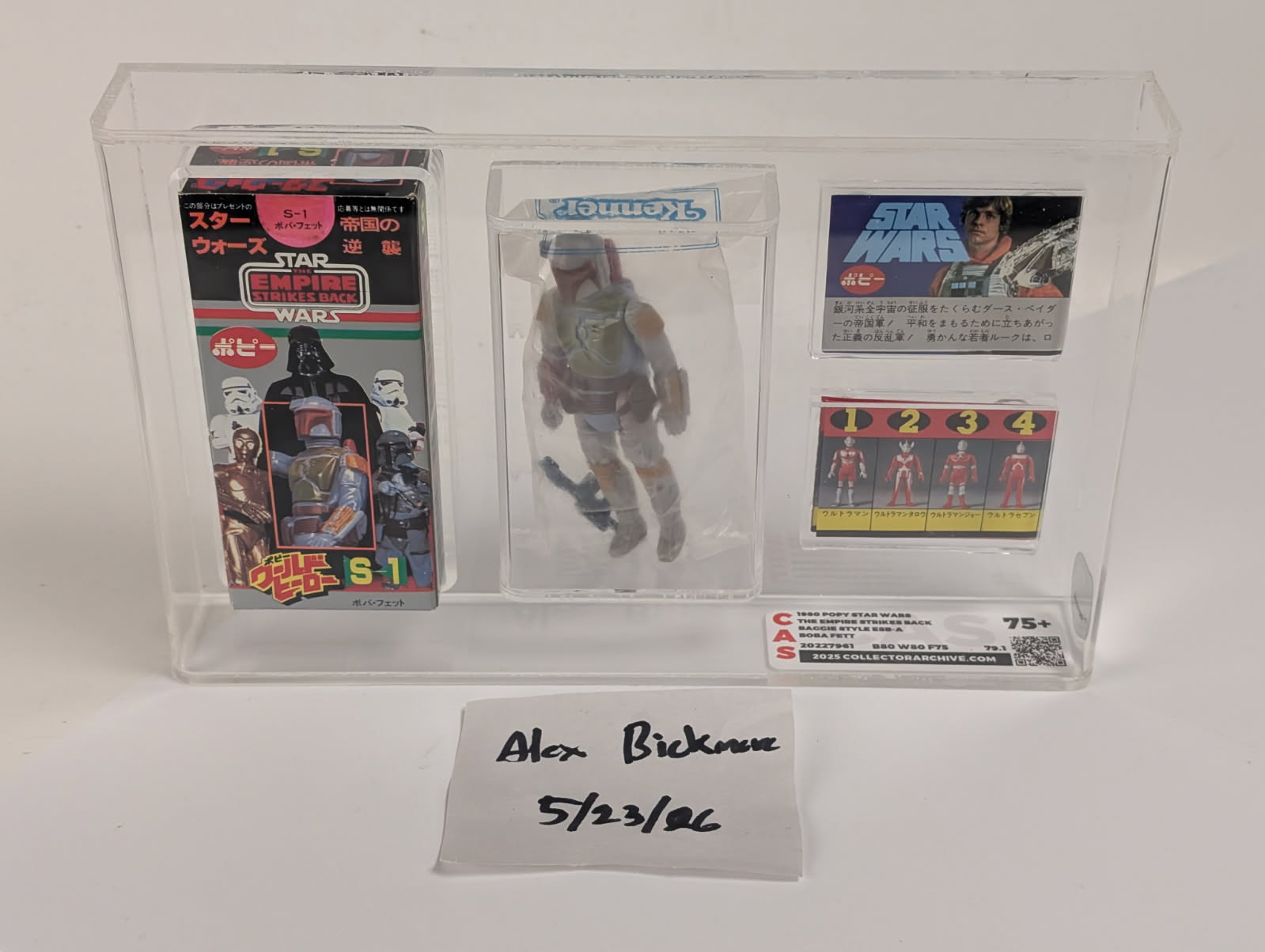 $3500 US: Vintage 1980 Star Wars Boba Fett CAS 75+ Japanese Popy 