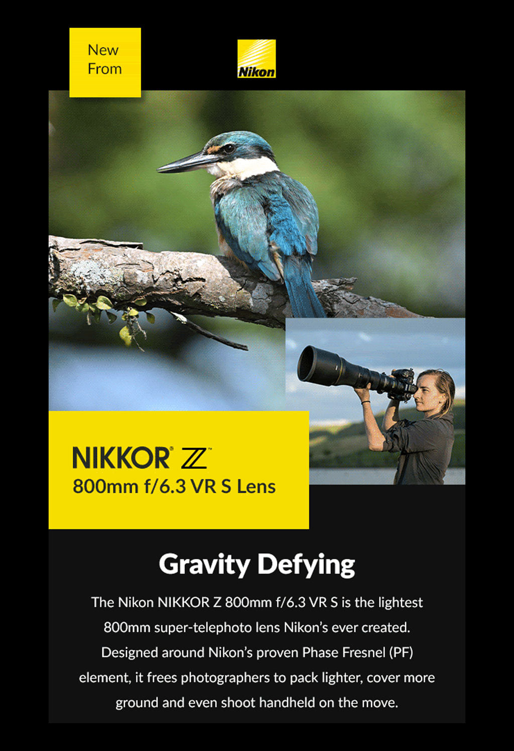 Nikon Z 800mm f/6.3 VR S lens review with Kirk Enterprise