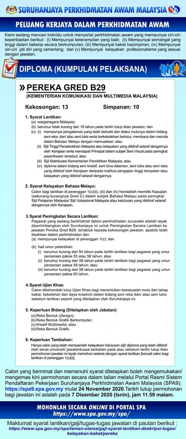 Iklan Peluang Kerjaya Dalam Rujukan Kerja Kerajaan Facebook