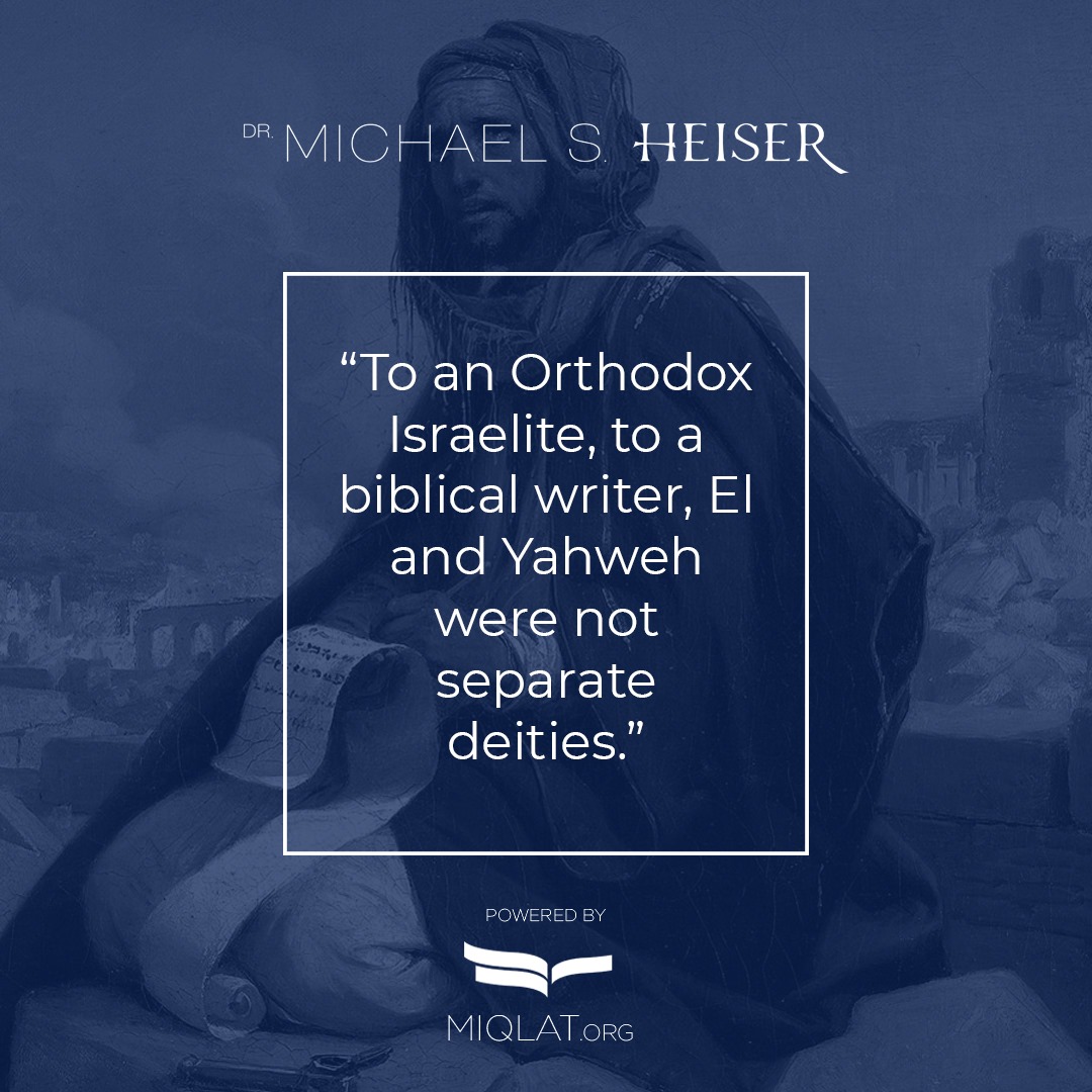 To other Israelites who were not... - Michael S. Heiser | Facebook