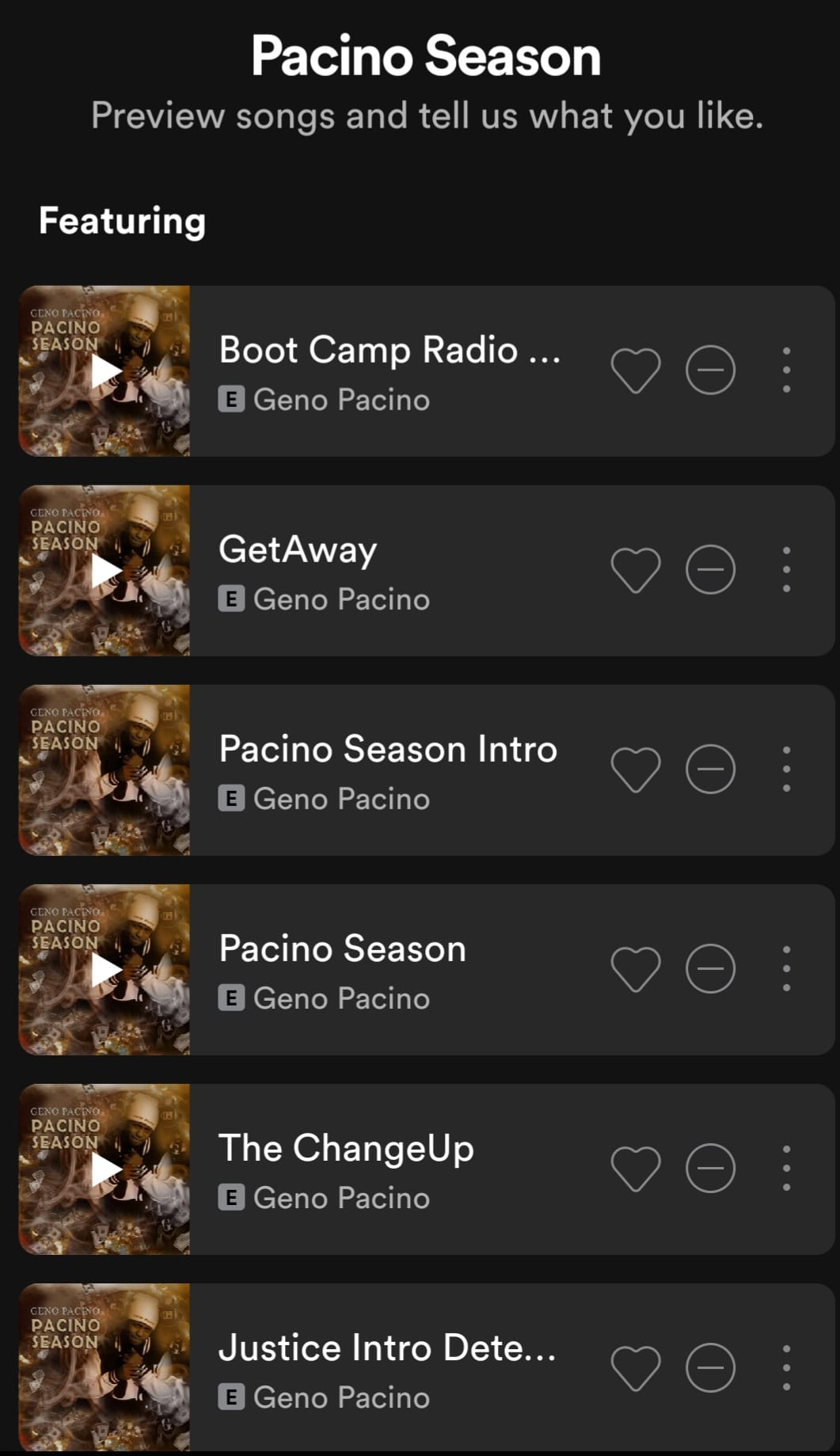 Geno Pacino - New album Pacino Season now streaming on... | Facebook