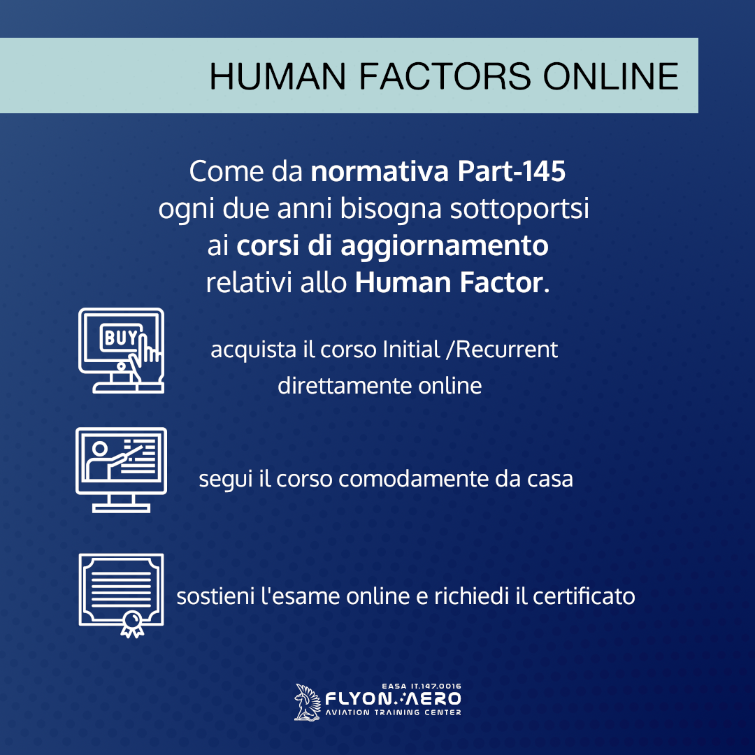 FLYON AERO - Corso Human Factors Initial e Recurrent disponibile ONLINE ...