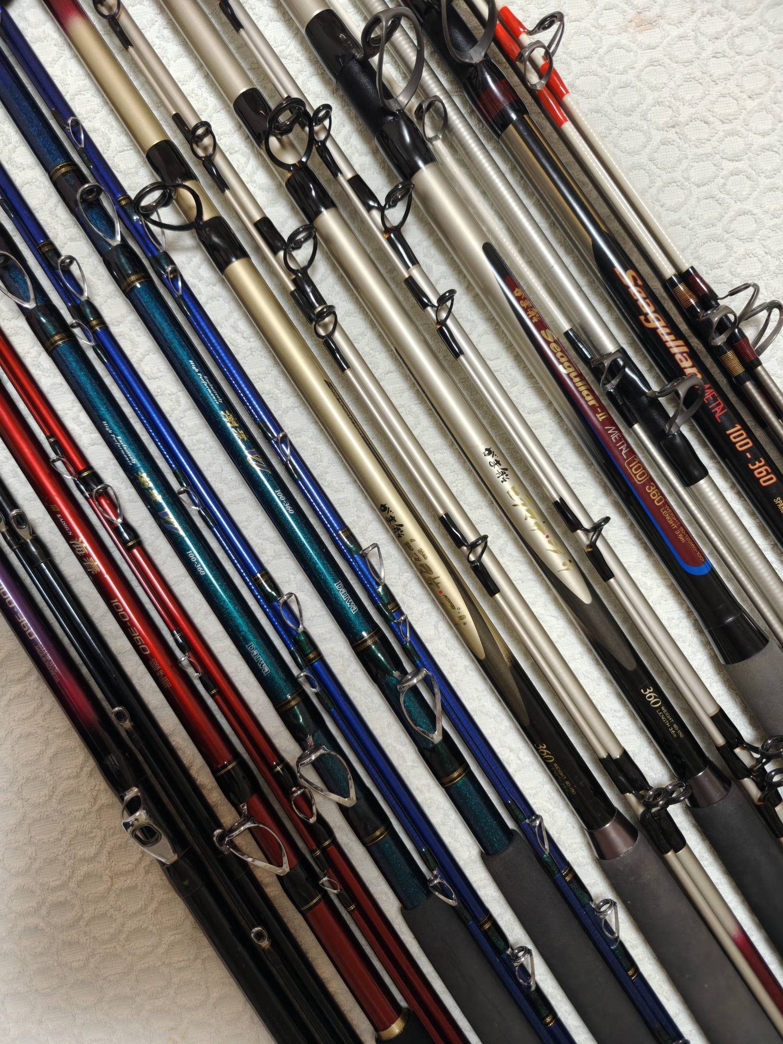 日系中古二手釣竿shimano.daiwa.gamakatsu.nft磯釣竿.中通竿.船竿.笑長