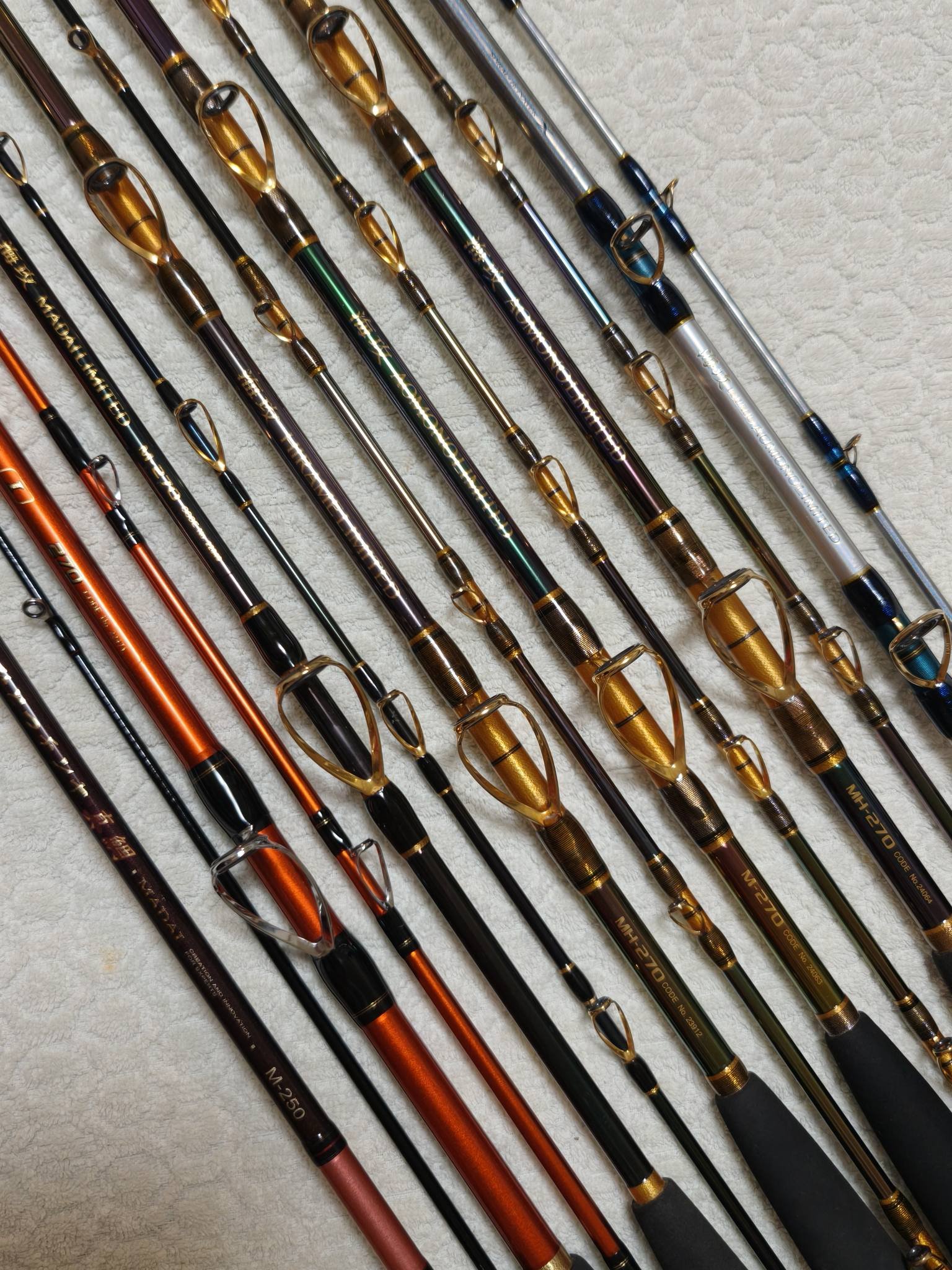 日系中古二手釣竿shimano.daiwa.gamakatsu.nft磯釣竿.中通竿.船竿.笑長