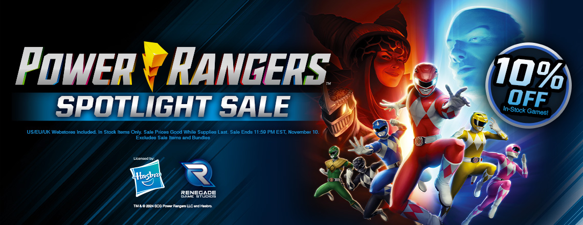 Power Rangers Tabletop Gamers | Renegade Game Studios | Attention ...