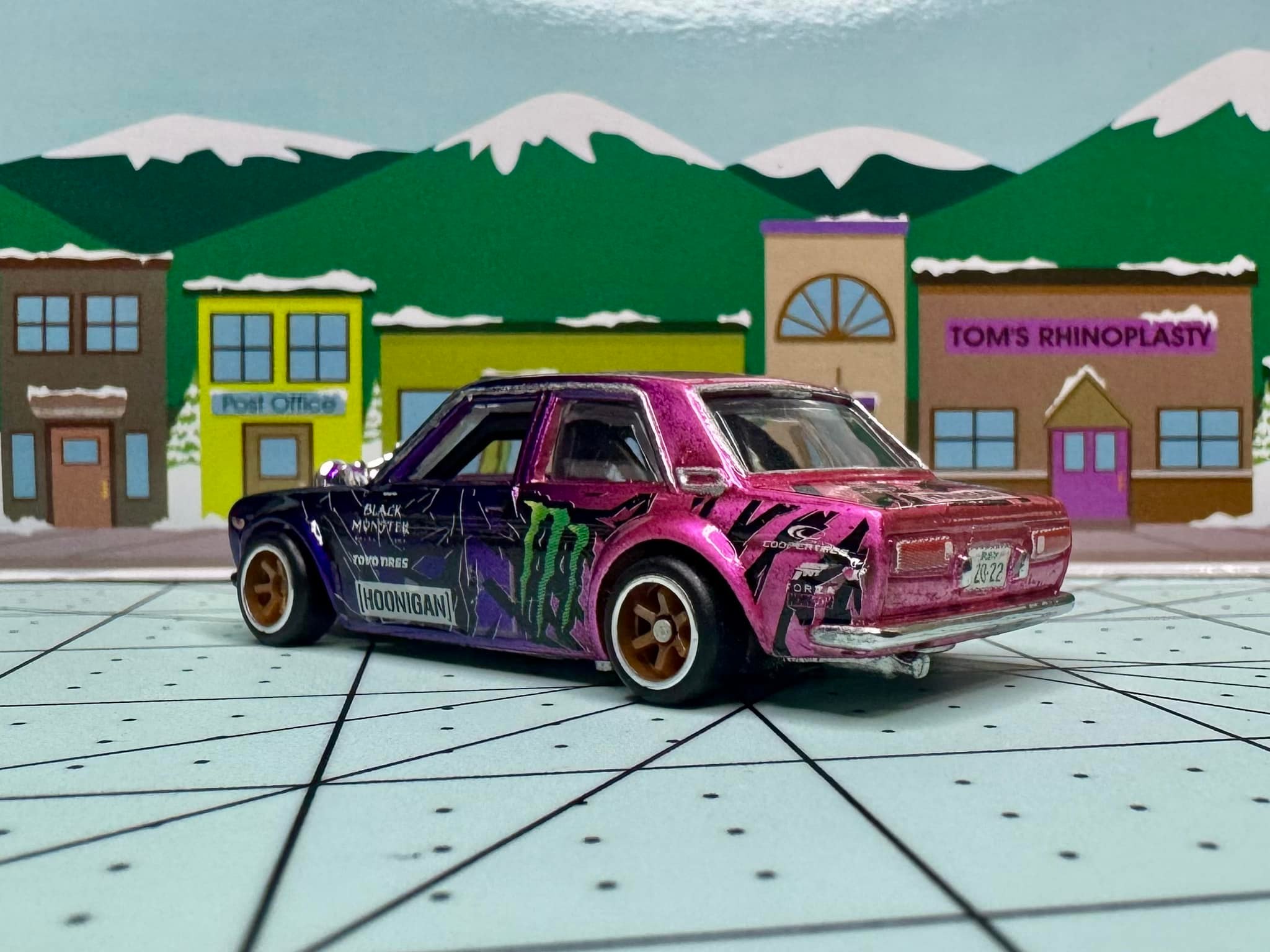 Just finished. Twin turbo Datsun 510 in candy pink, spectraflame
