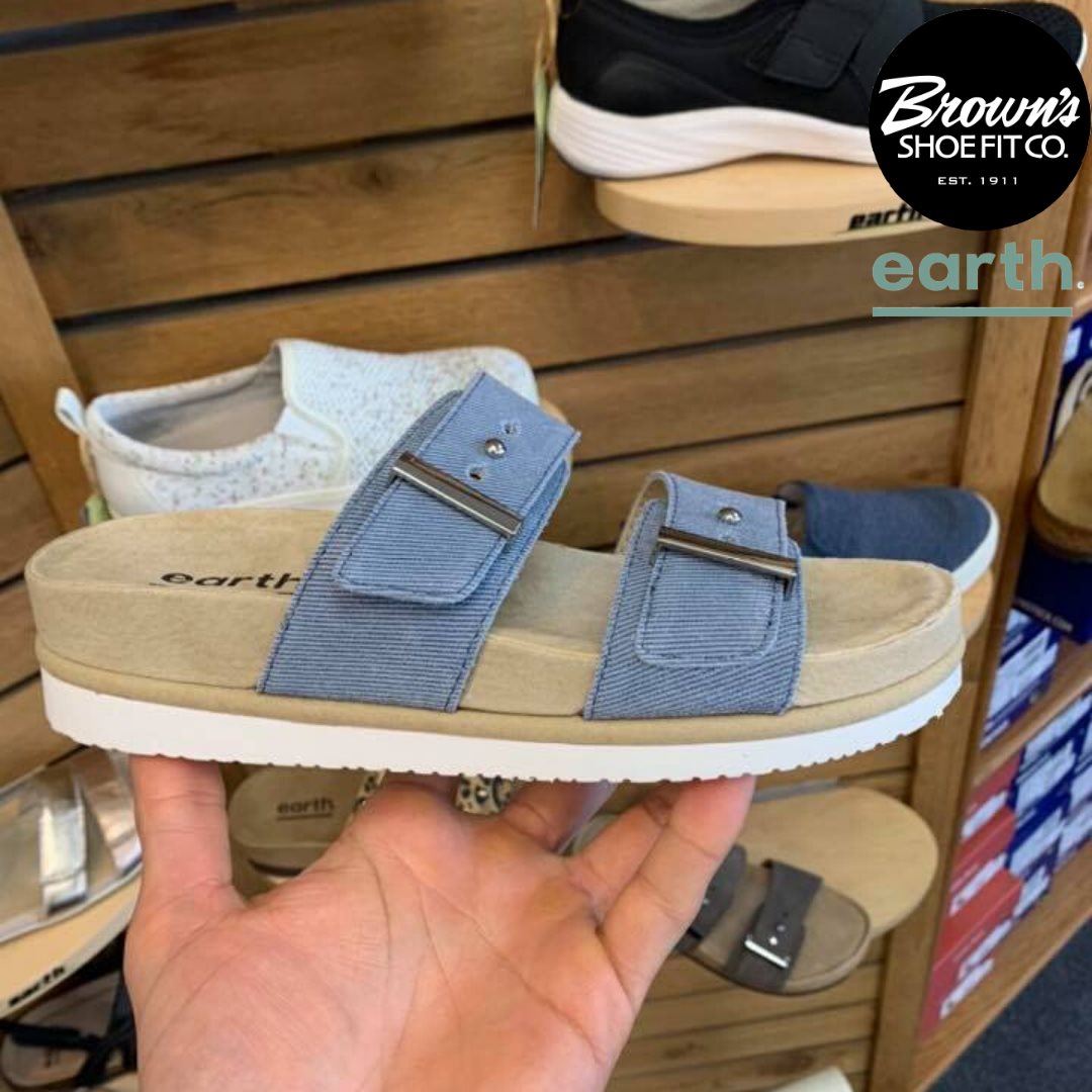 We're getting more Earth sandals in... - Brown's Shoe Fit Muskogee