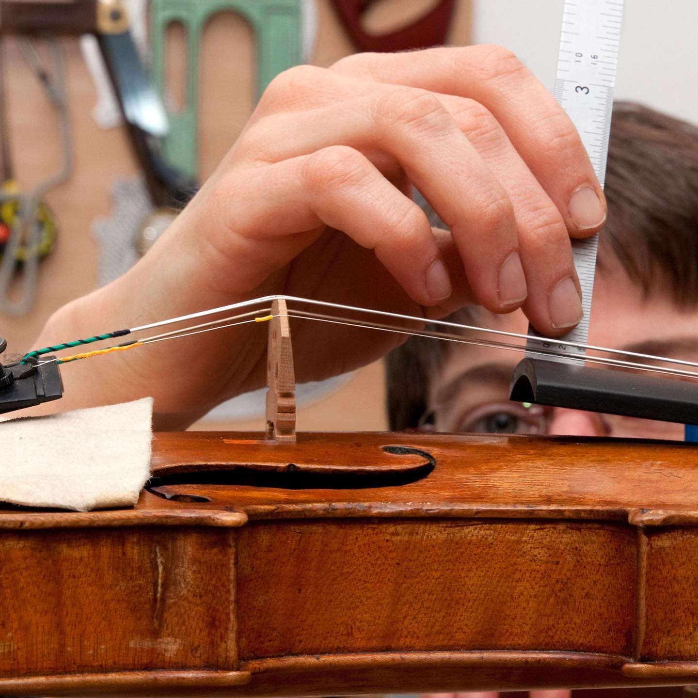 Barbara Meyer is a Master Violinmaker (Geigenbaumeisterin) and 