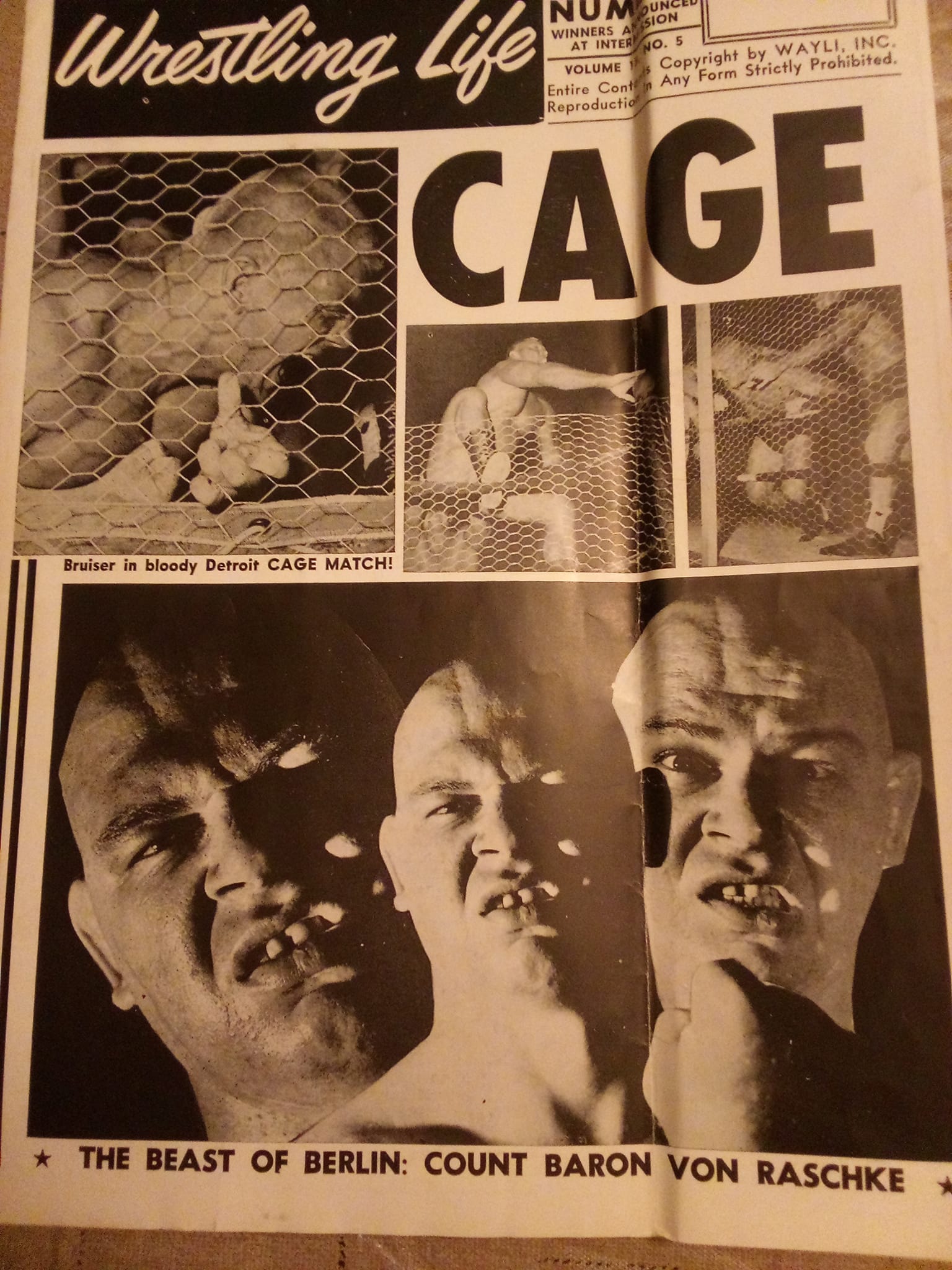 Baron Von Raschke The Clawmaster | Here's a photo of a Vintage AWA ...