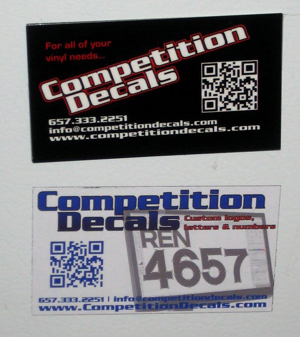 Competition Decals