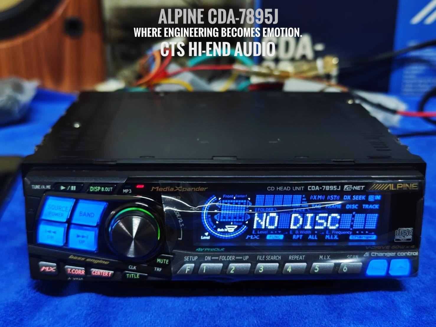 ALPINE CDA-7895J CD読めません Alpine CDA-7895J 1DIN Car Audio CD