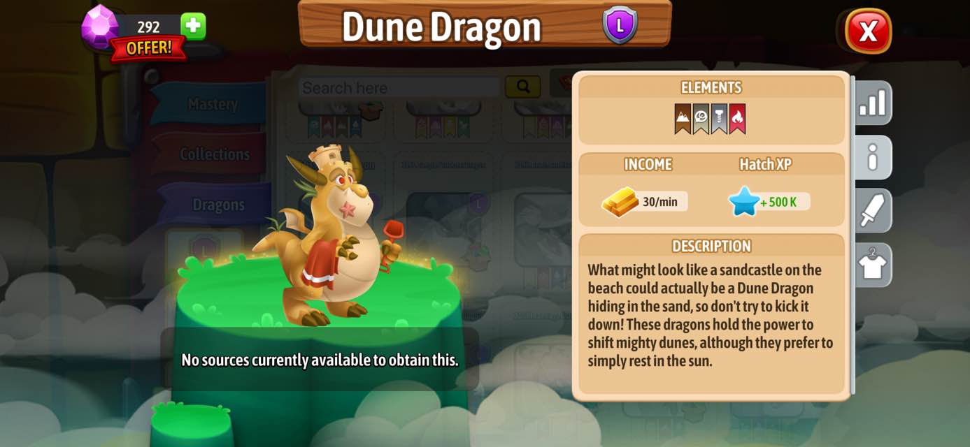 Trades for legendary dragons in Dragon City Corner