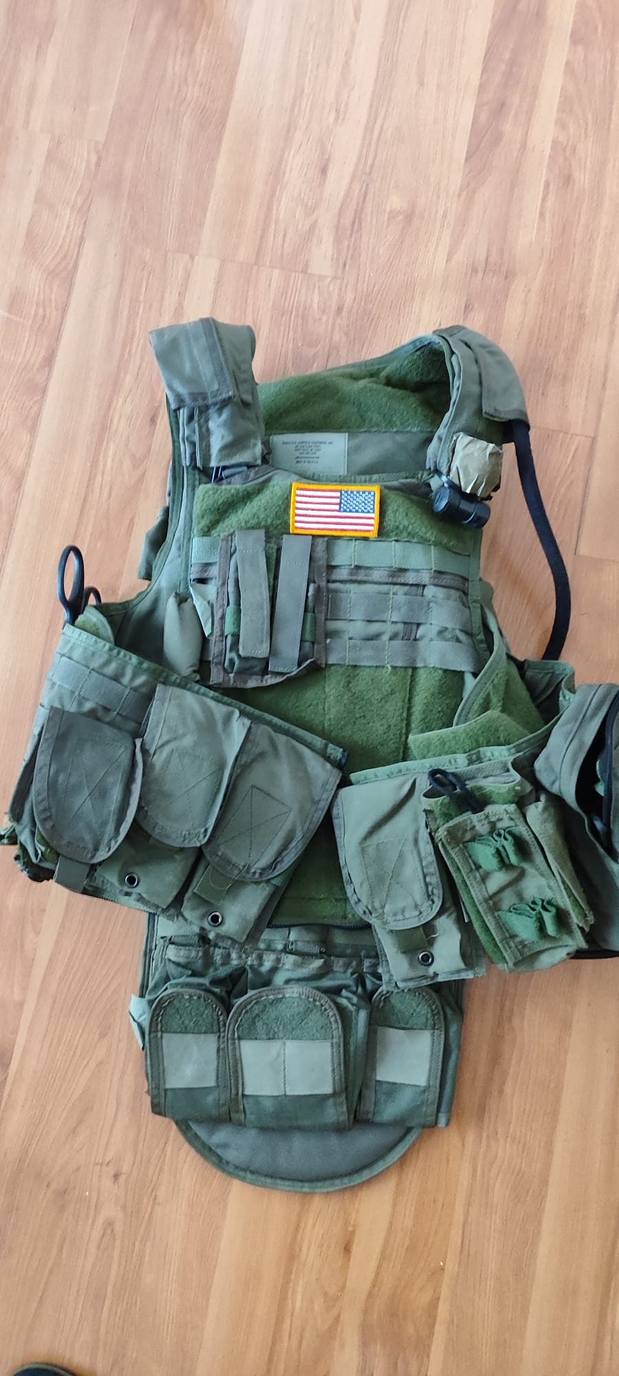 【実物】MSA Paraclete RMV-720 Mサイズ タン ポーチ付き Pre-MSA Paraclete RMV 720 with pouches. Everything is new old