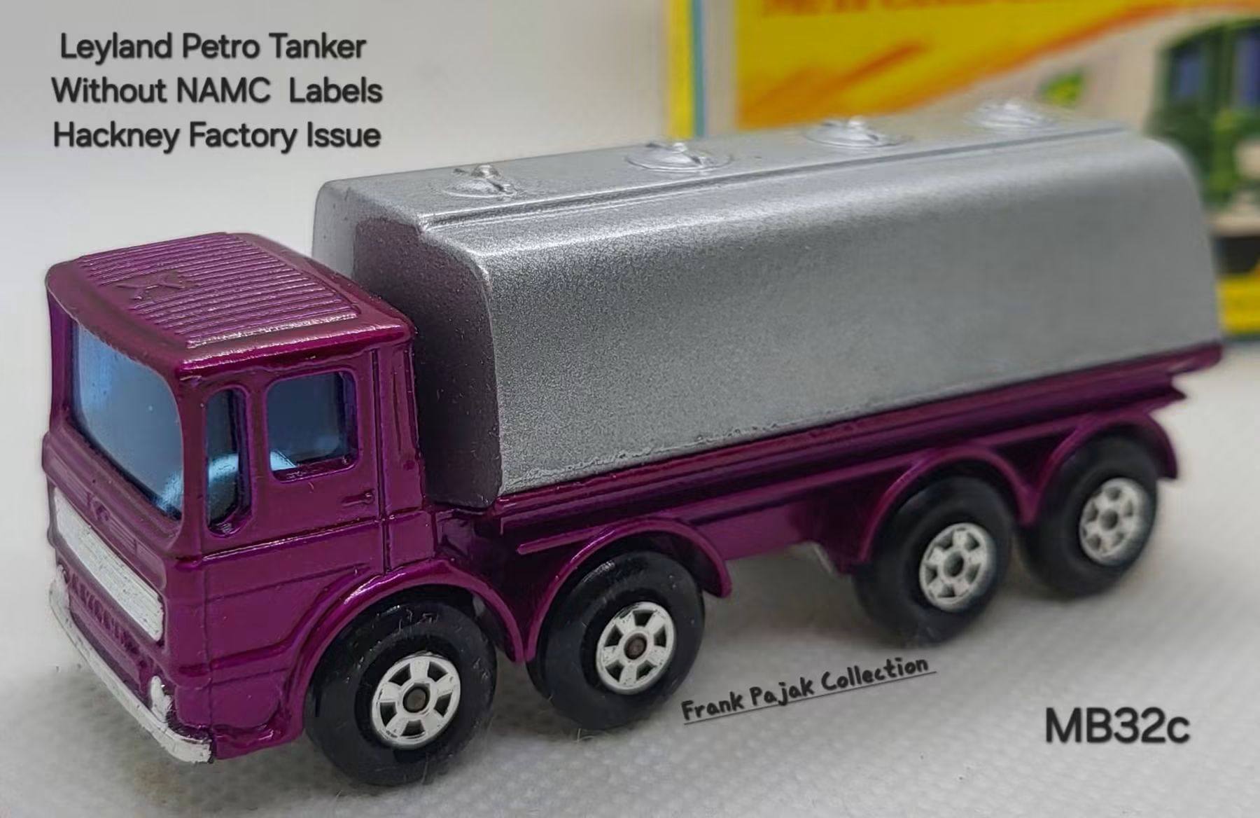 Lesney Matchbox 11a Erf Road Tanker model history