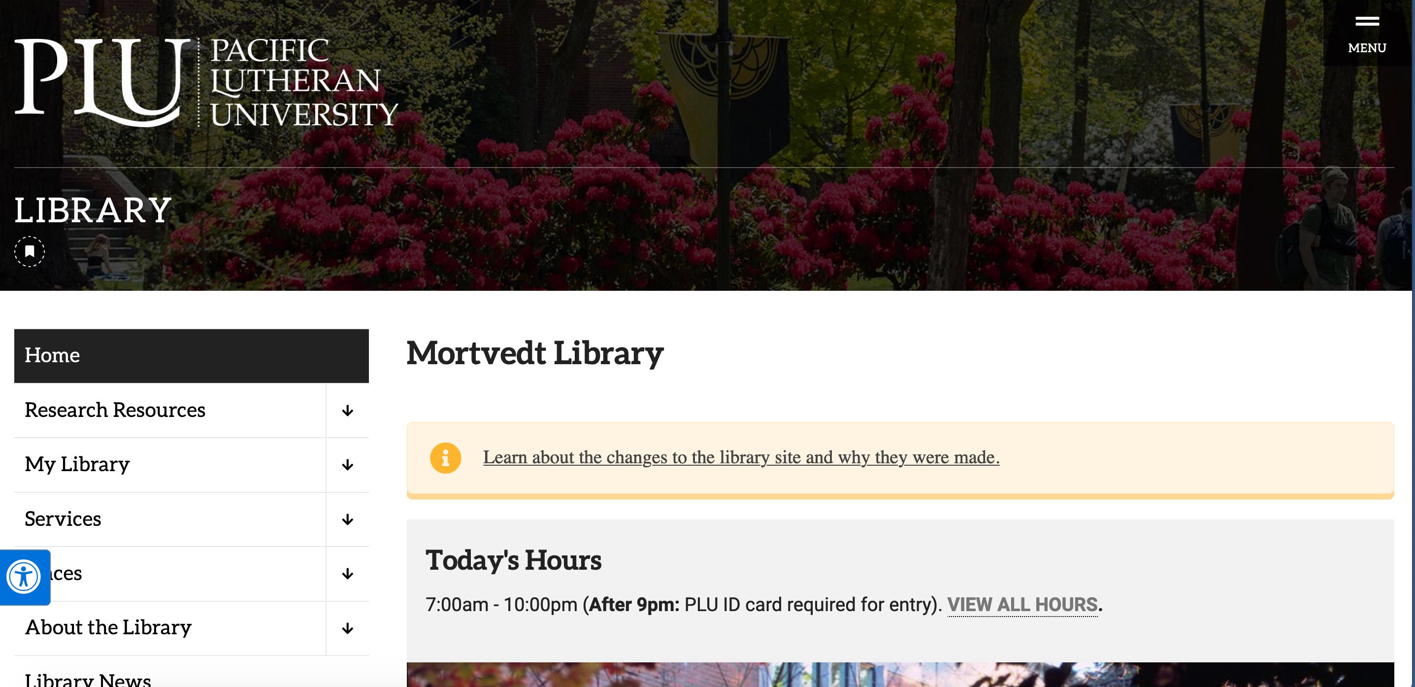 PLU Library - Our new website launched this week! We've...