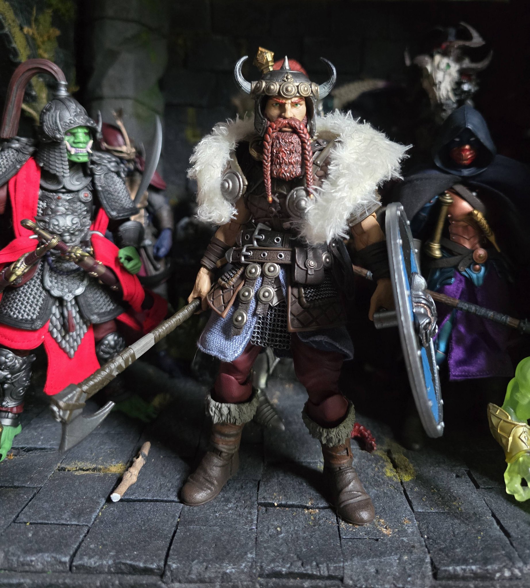 Mythic Legions Broddr bjonrngar custom helmet swap