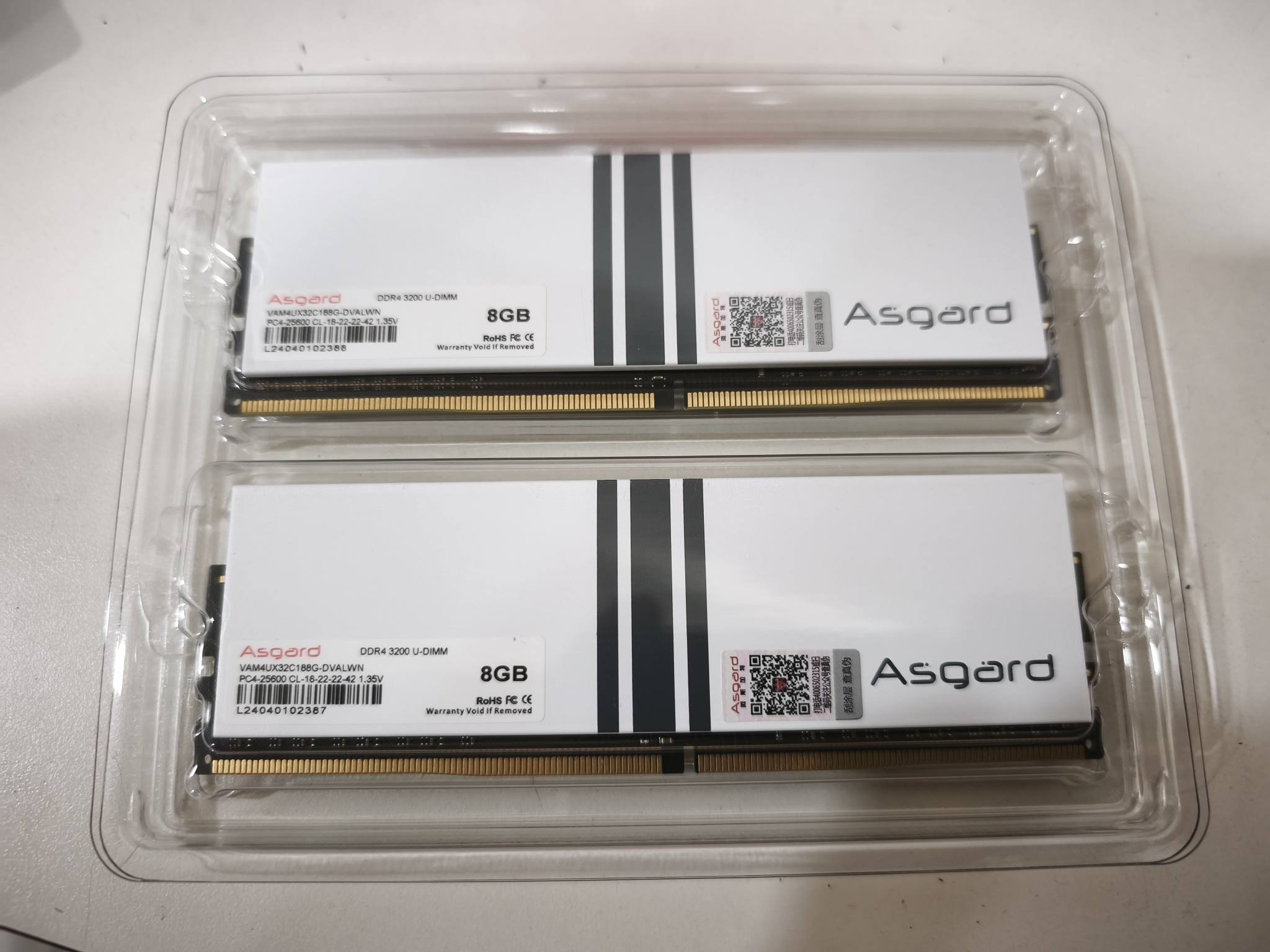 Asgard DDR4 16GB 3200MHz RAM for sale in JB area