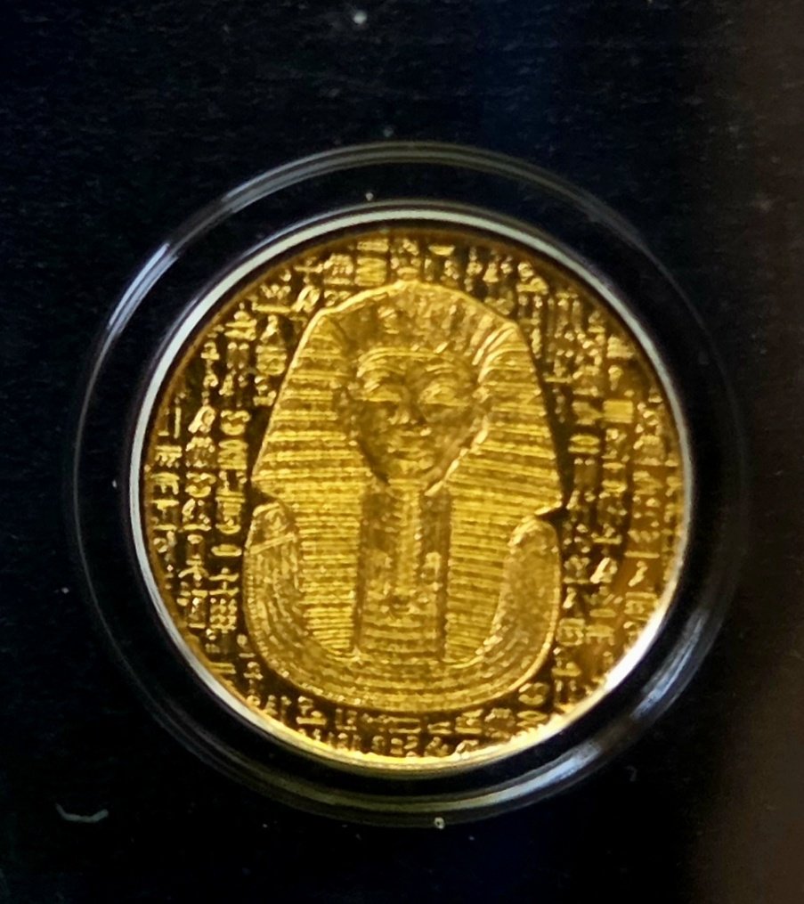 Egyptian King Tut 1/200th Ounce 9999 Fine Gold MS70 NGC Coin Auction