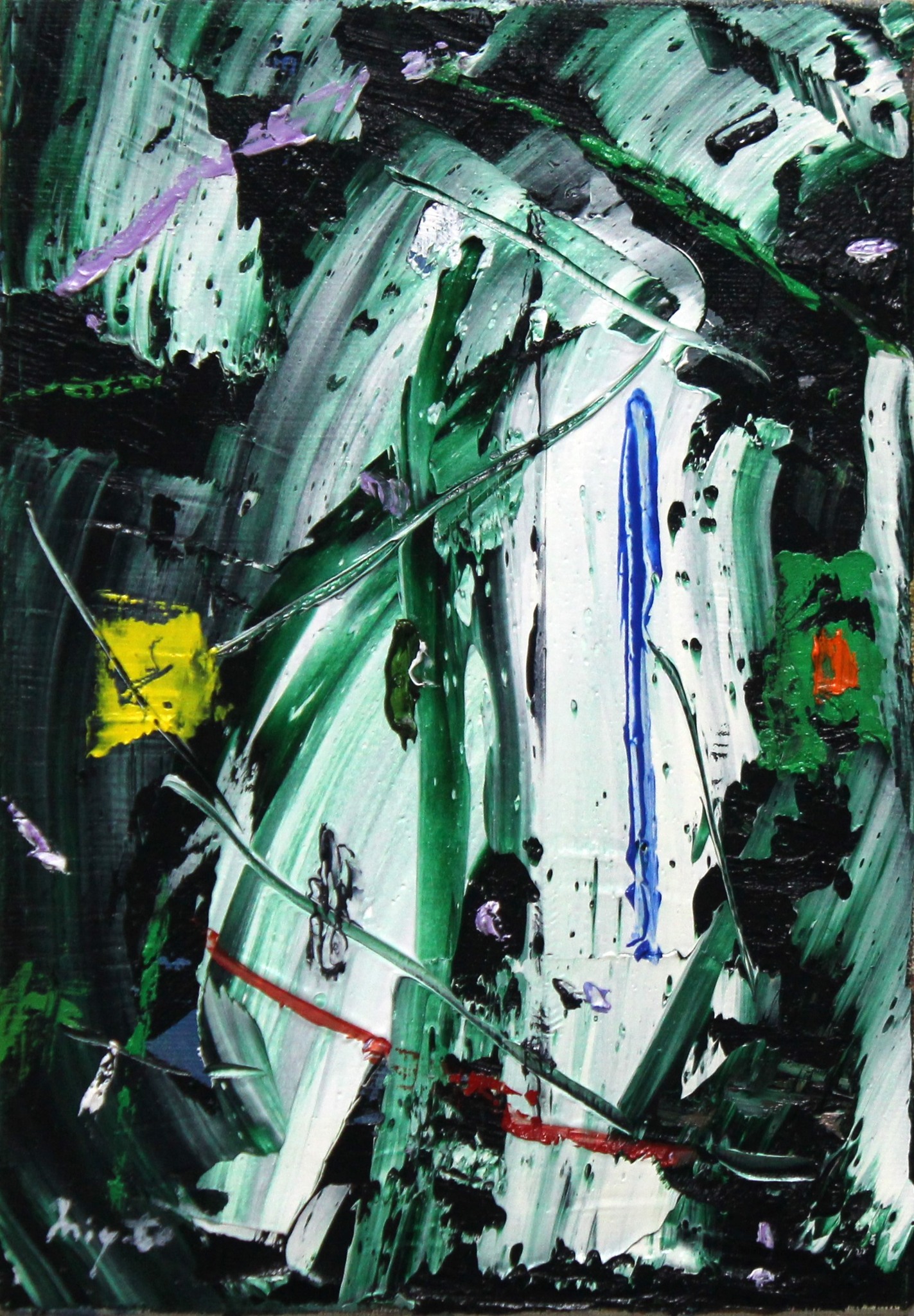 Hiroshi - Ubiquitous oil on canvas 8.2026 #naissance