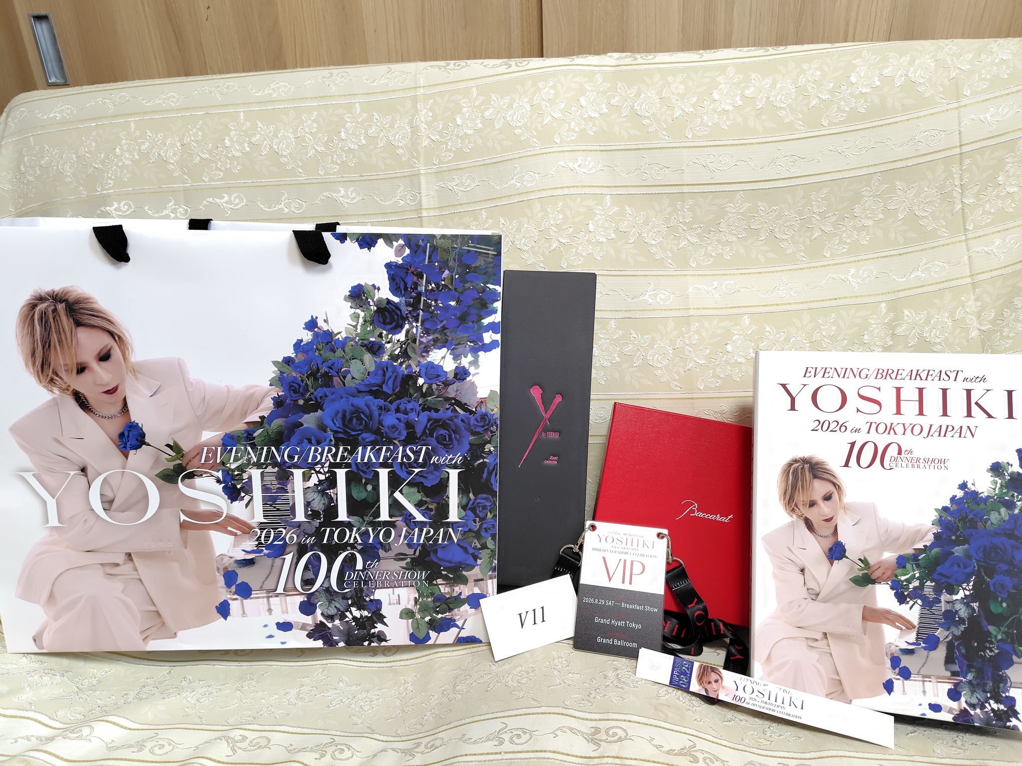 YOSHIKIさんディナーショー「EVENING / BREAKFAST with YOSHIKI 2026