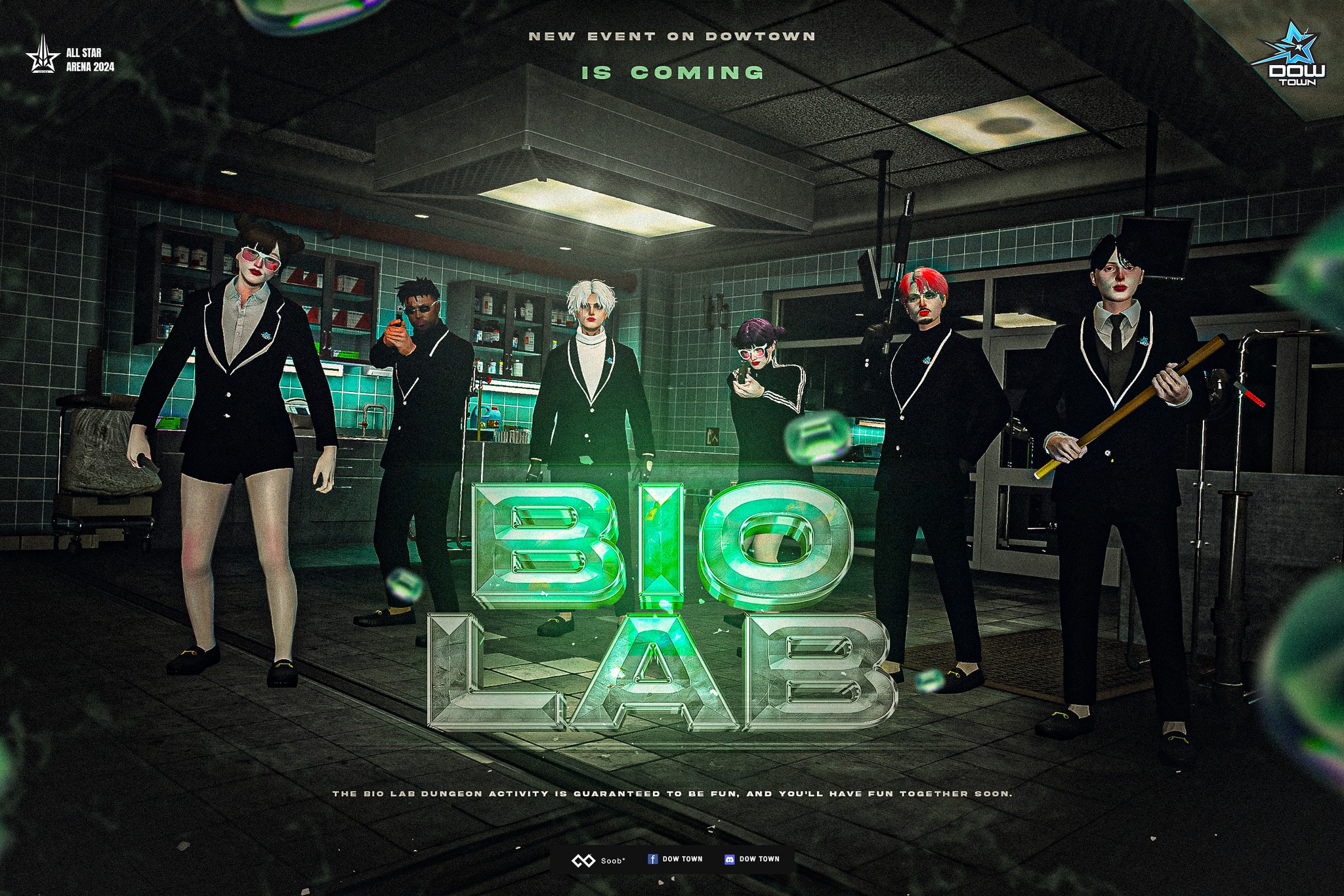 DOW TOWN - THE BIO LAB DUNGEON IS COMING 30 April 2024...