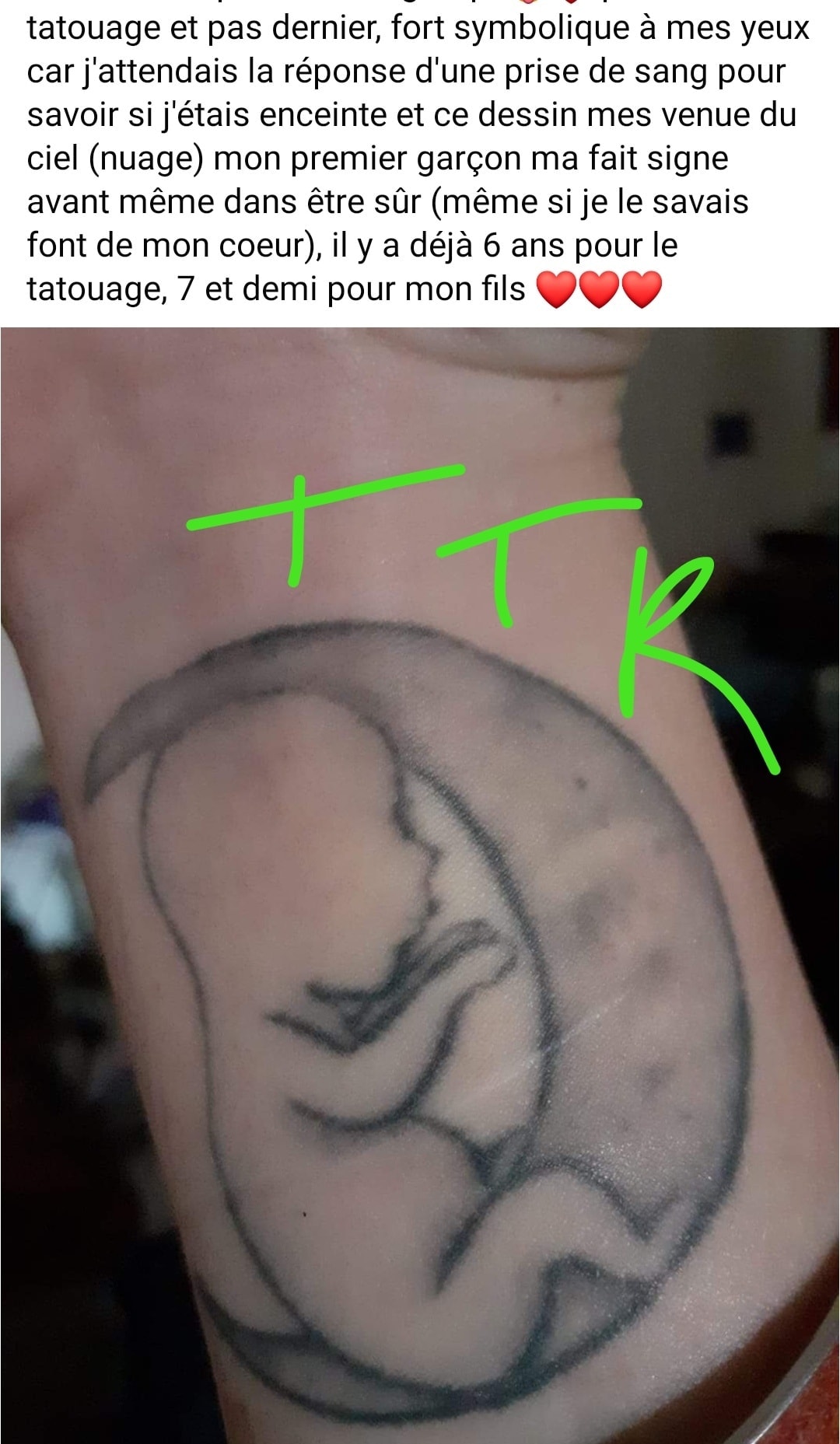 Tatouage Tete Dans Les Nuages