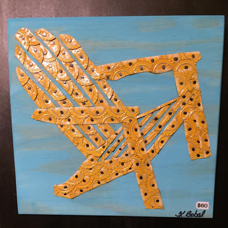 Bottle Cap Art by Kristie