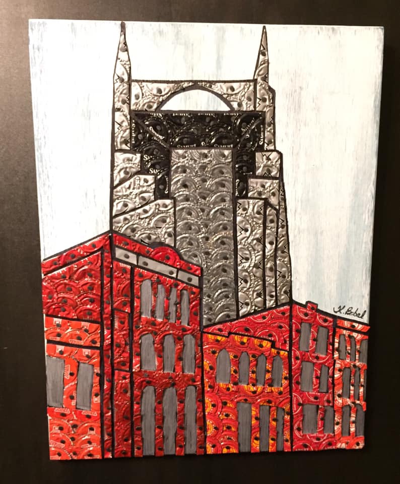 Bottle Cap Art by Kristie