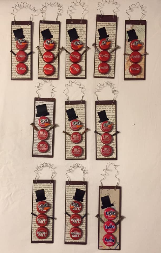 Bottle Cap Art by Kristie