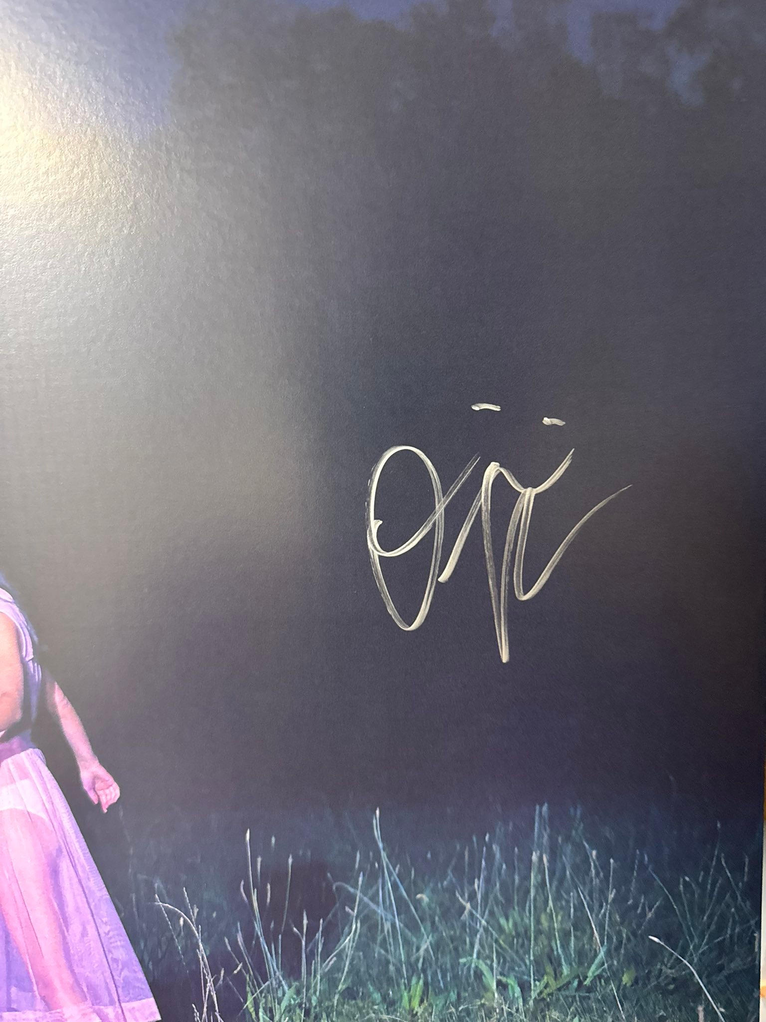 Olivia Rodrigo signed vinyl arrived with smiley face
