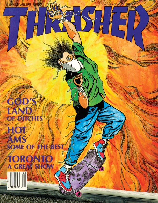 スケートボード THRASHER vintge pushead zorlac gism THRASHER vintge pushead zorlac gism Thrasher Pushead - Etsy