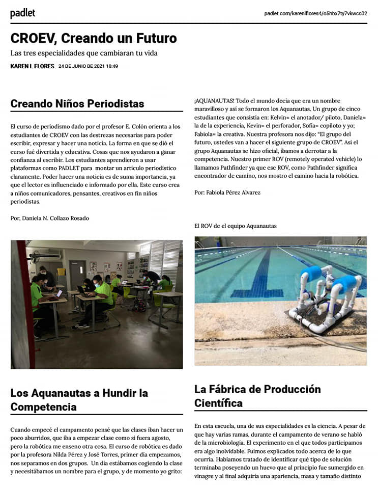 Compartimos el periódico creado... - CROEV - Página oficial | Facebook