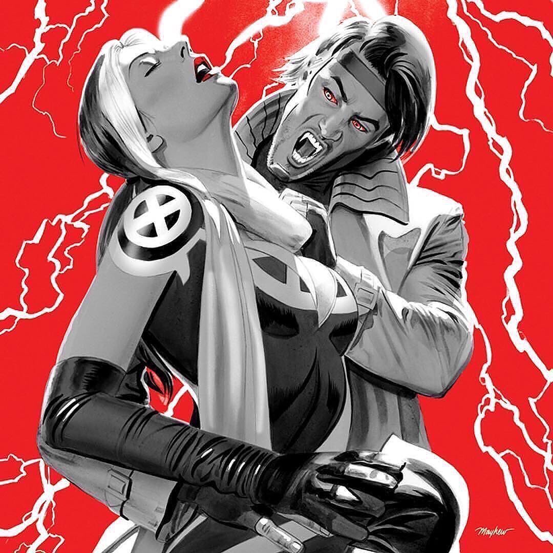 X-Men Legacy #2 vampire variant cover art by Mike Mayhew