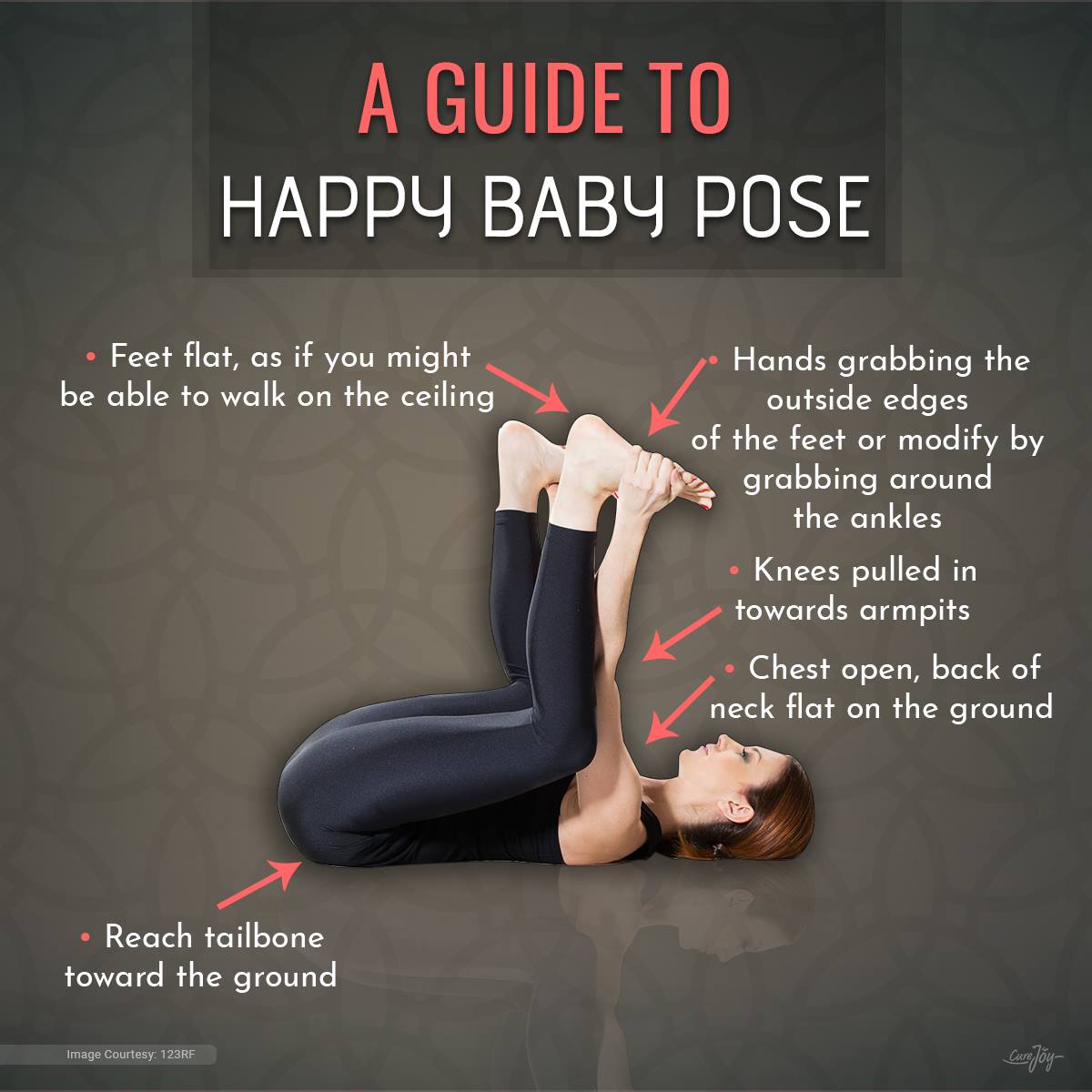 Curejoy Yoga - Techniques To Do Happy Baby Pose  Facebook