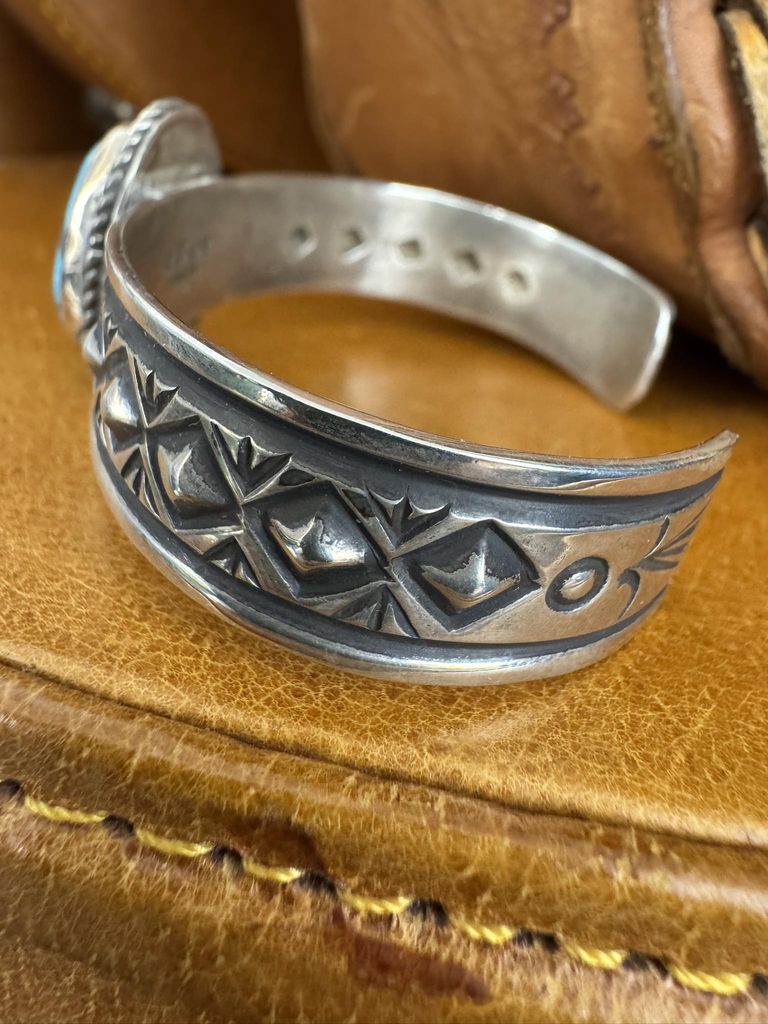 Harry H. Begay Navajo sterling silver ingot bracelet for sale