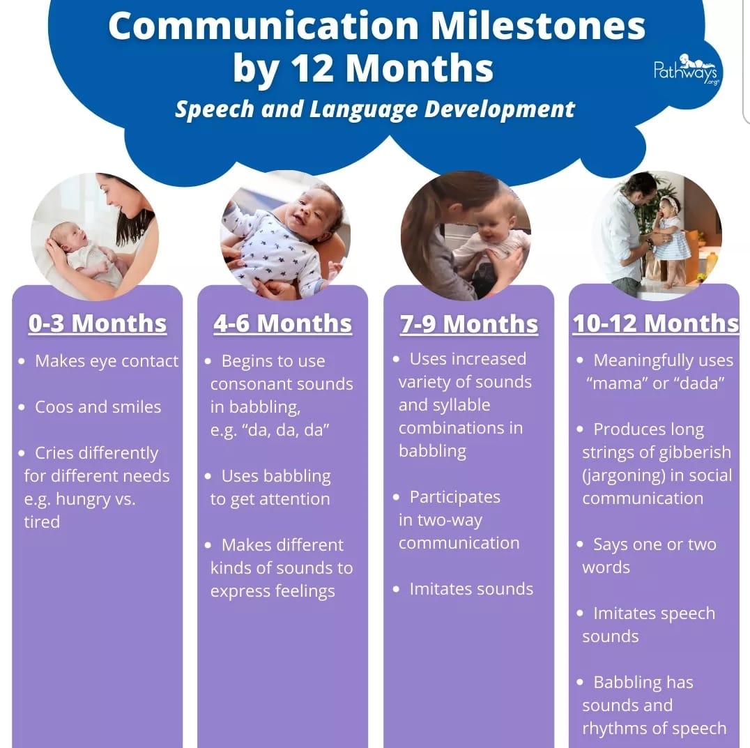 Language Development Chart Birth To 7 Speech & Language Milestones,