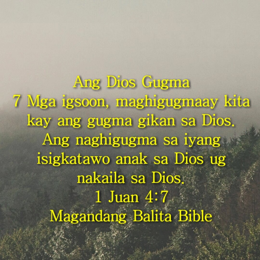 Reminders - Ang Dios Gugma 7 Mga igsoon, maghigugmaay kita...