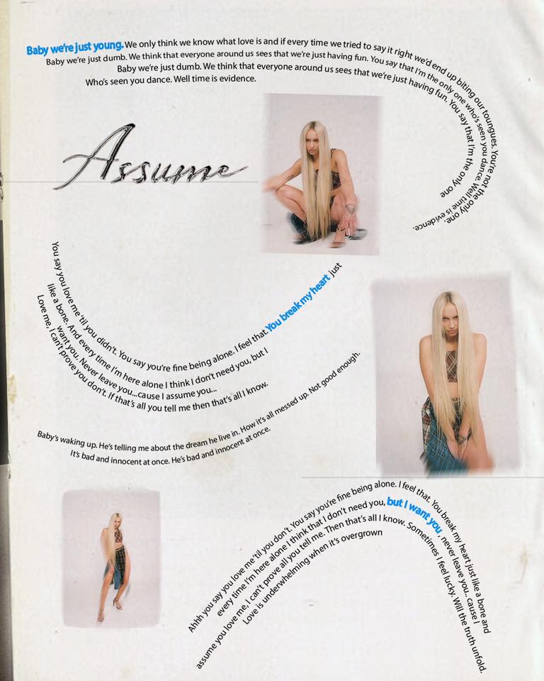 Cailin Russo Assume Lyrics Baby We Re Just Young We Only Think We Know What Love Is And If Every Time We Tried To Say It Right We D End Up Biting