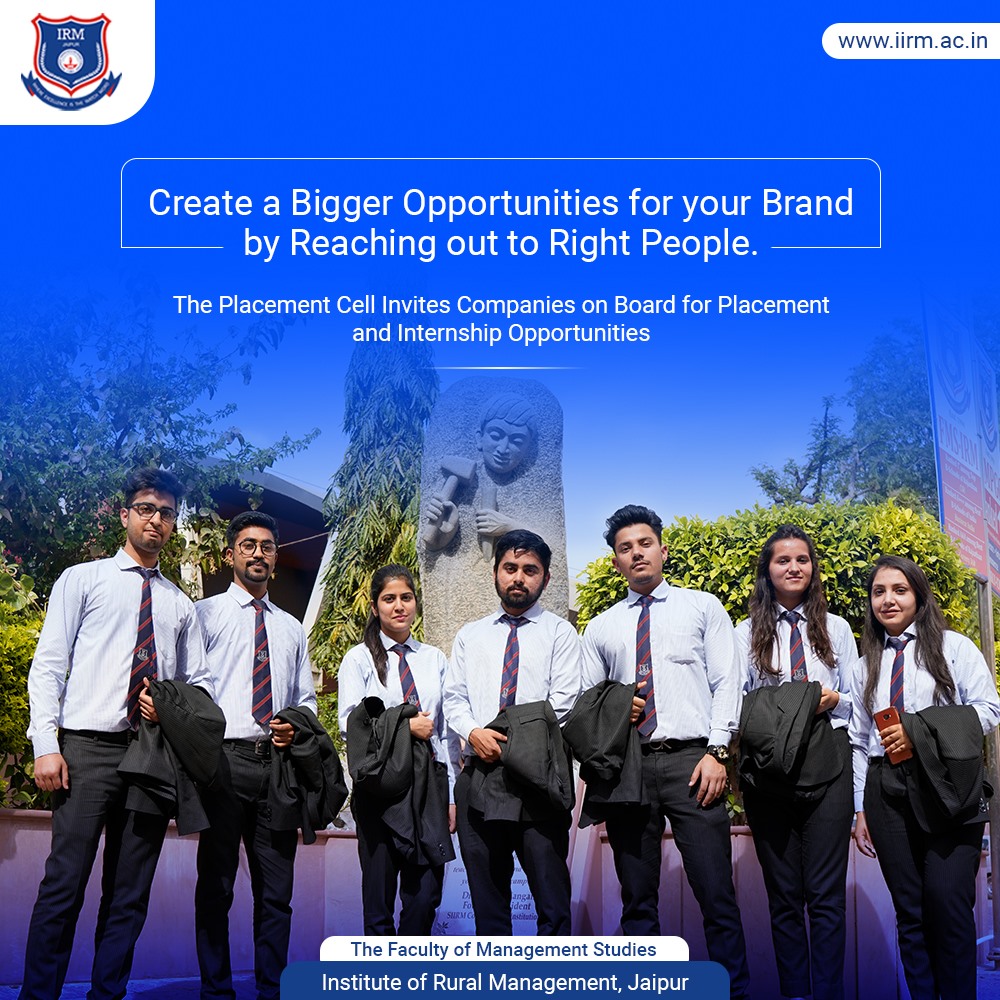 The placement cell... - Institute of Rural Management, Jaipur | Facebook